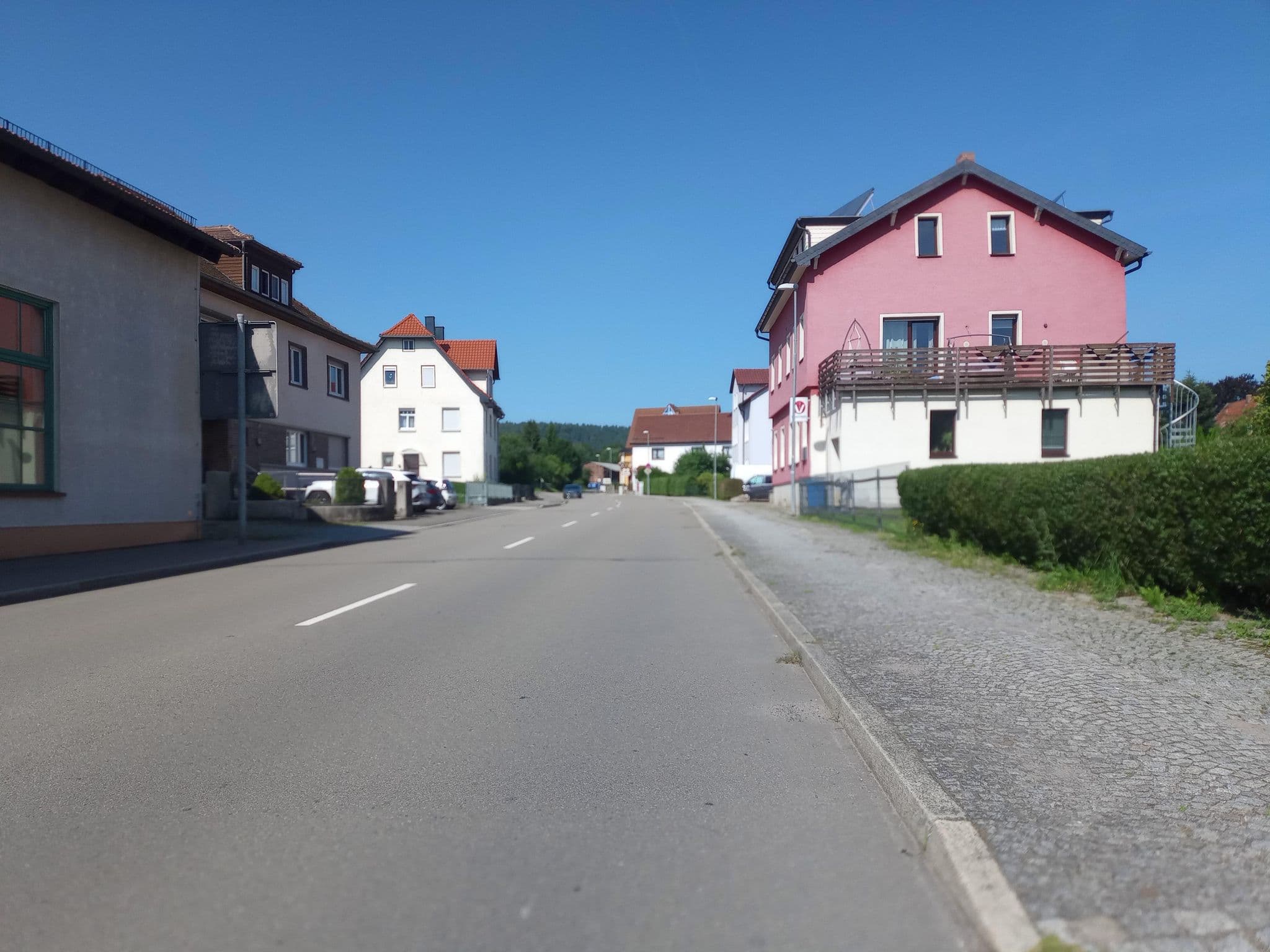 Street view near Pension Zum Paradies, Wasungen — © natura (CC BY-SA · Mapillary)