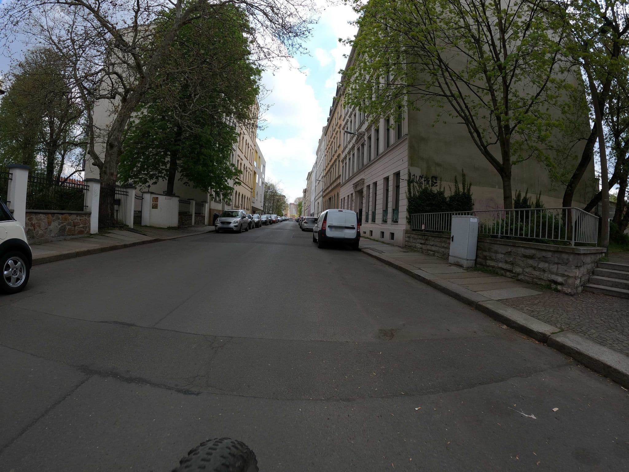 Street view near Hotel Michaelis, Leipzig — © fatbikecanyon (CC BY-SA · Mapillary)