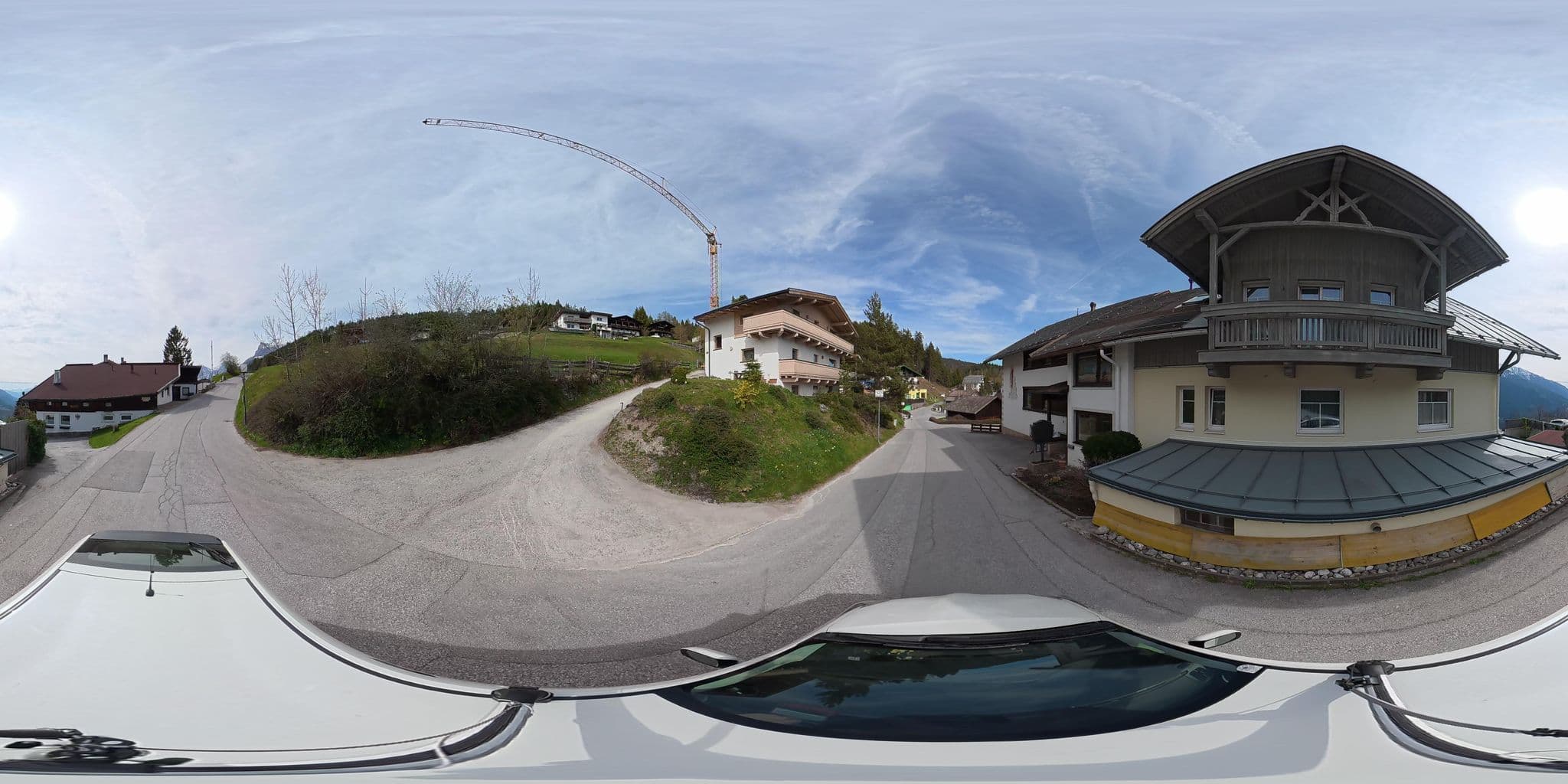 Street view near Pension Spiegl, Pettnau — © osmplus_org (CC BY-SA · Mapillary)