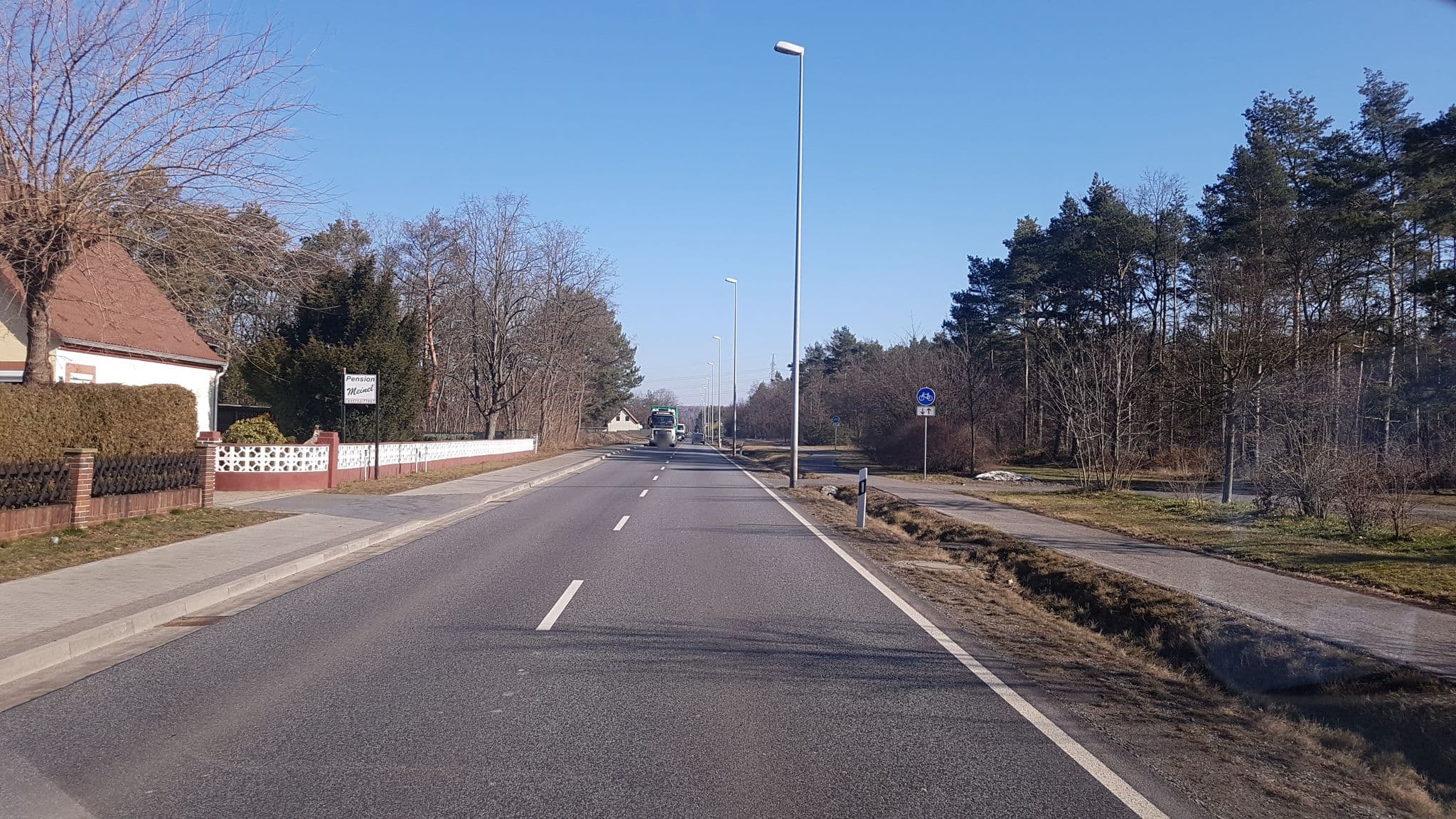 Street view near Pension Meinel, Ruhland — © dsmm (CC BY-SA · Mapillary)