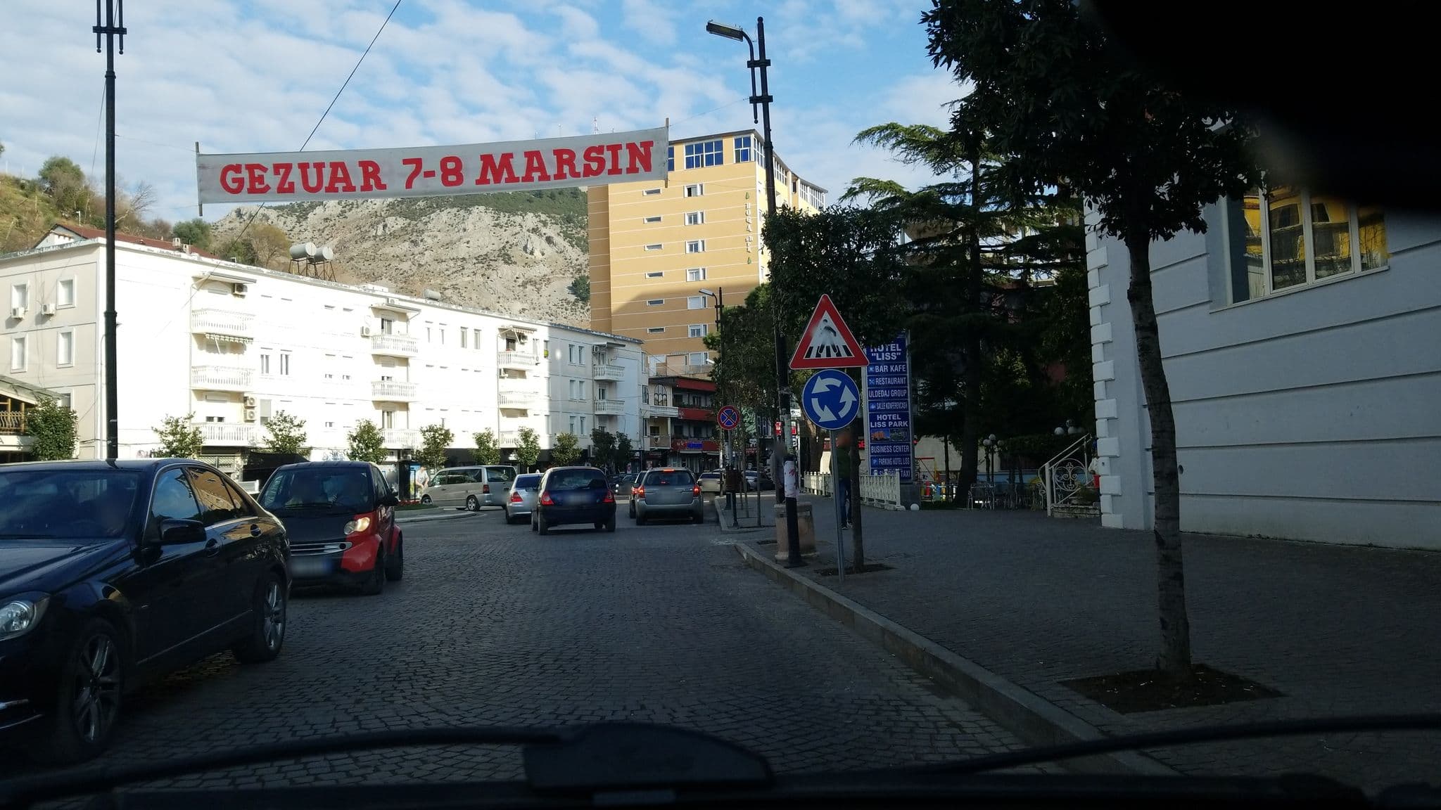 Street view near Hotel Liss, Lezhë — © denisju_osm (CC BY-SA · Mapillary)