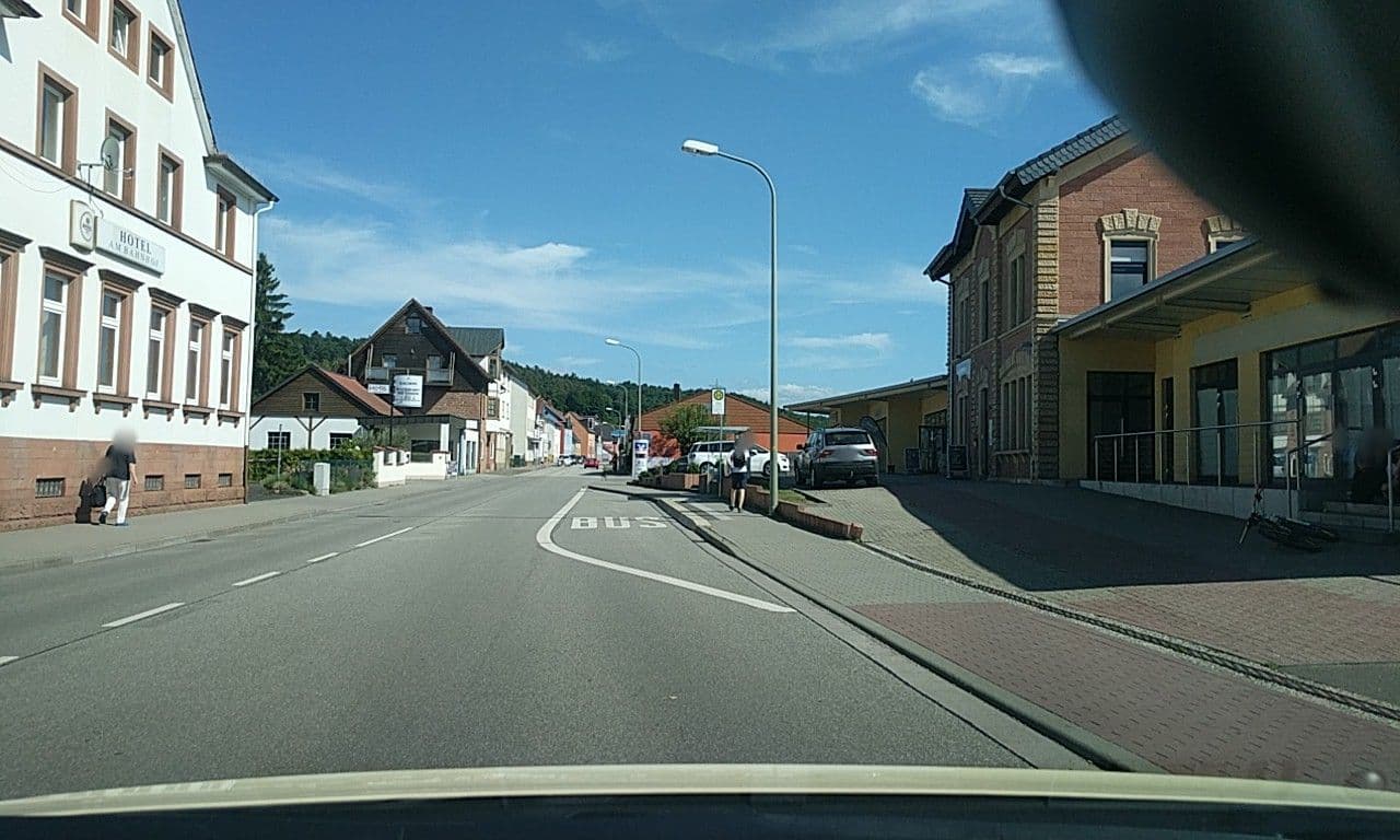 Street view near Bahnhofhotel Müller, Otterbach — © edddy (CC BY-SA · Mapillary)