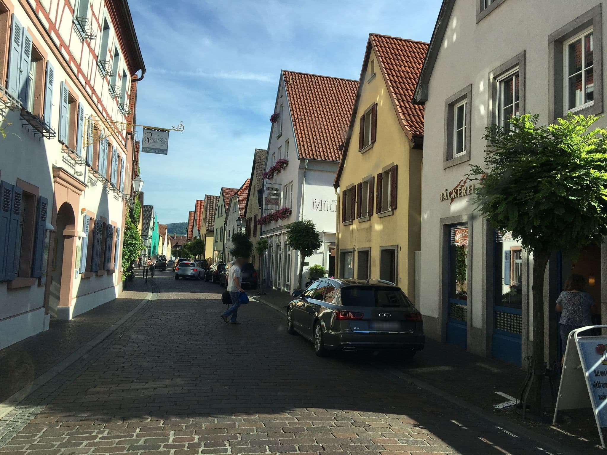 Street view near Hotel Café Müller, Veitshöchheim — © kgvx (CC BY-SA · Mapillary)