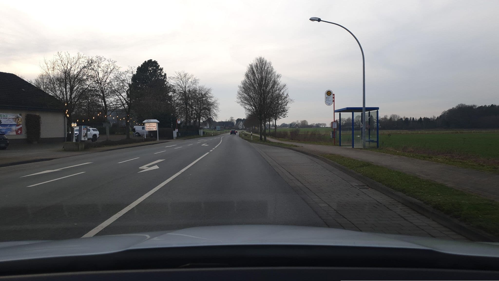 Street view near Landgasthaus Hotel H. Kortlüke, Belm — © Schmarvis (CC BY-SA · Mapillary)
