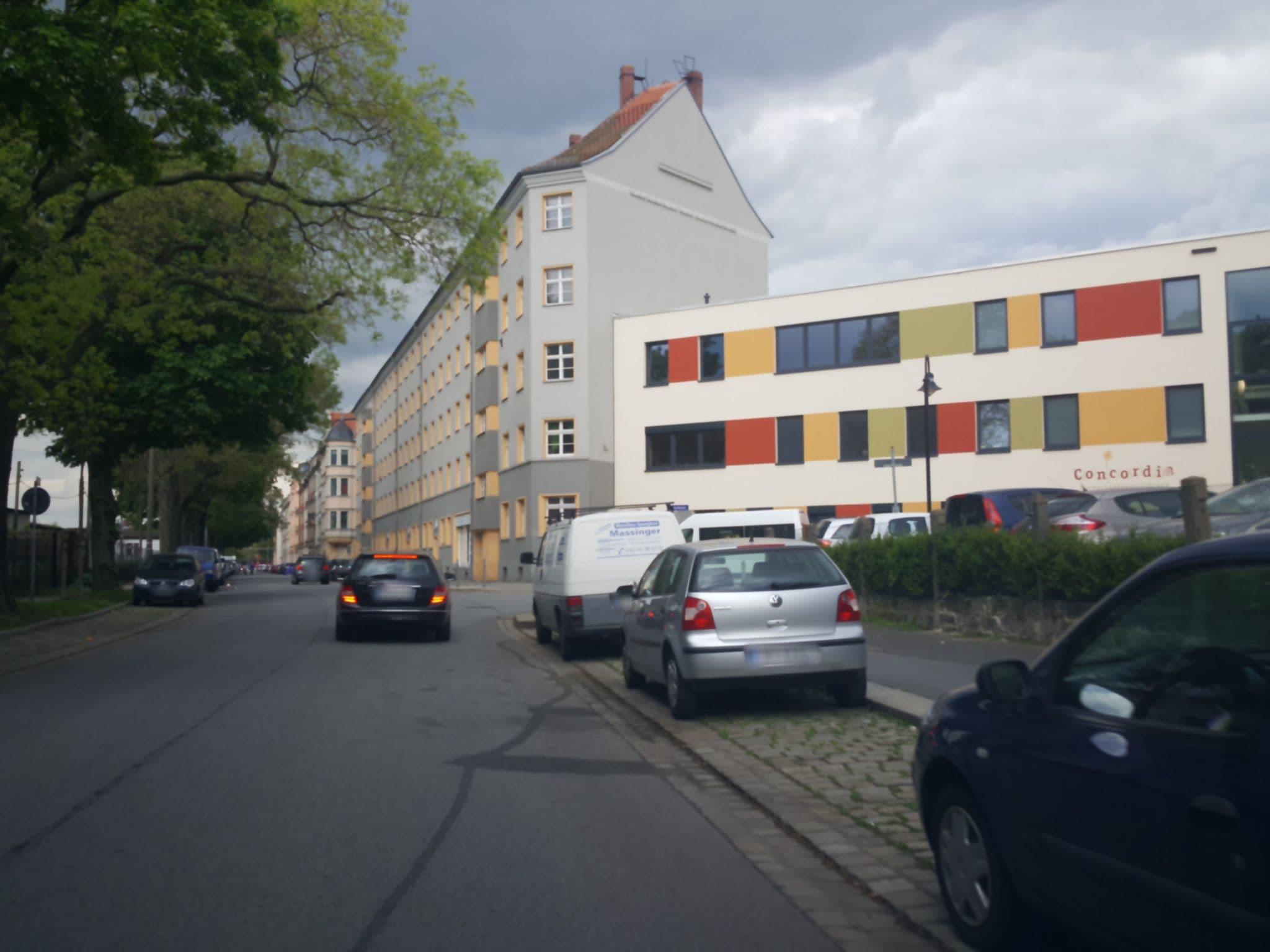 Street view near Stadtflitzerbude, Mickten — © gjfoxy (CC BY-SA · Mapillary)