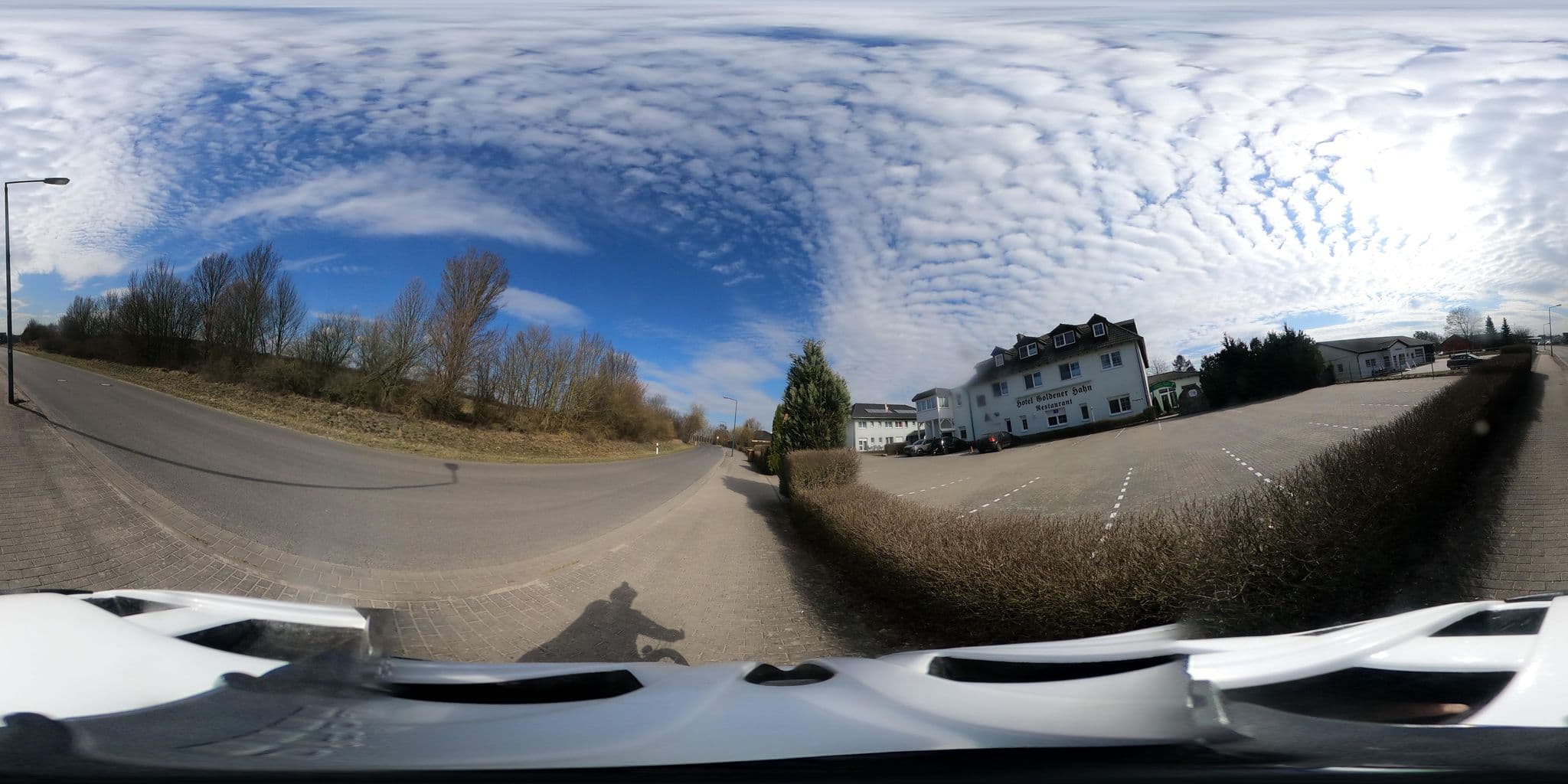 Street view near Gasthof "Goldener Hahn", Frankfurt (Oder) — © Oderradler (CC BY-SA · Mapillary)