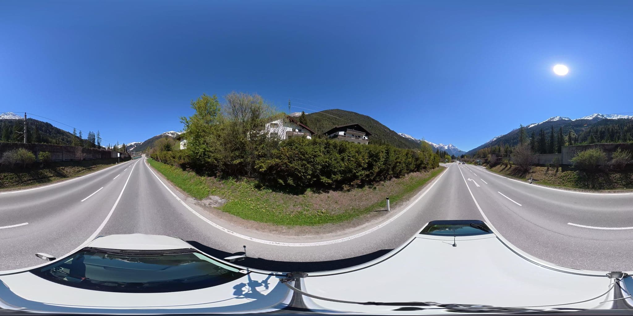 Street view near Haus Zangerl, Pettneu