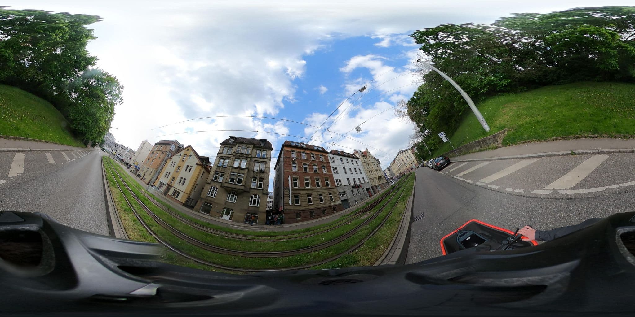 Street view near Alex 30 Hostel, Stuttgart — © artemis (CC BY-SA · Mapillary)
