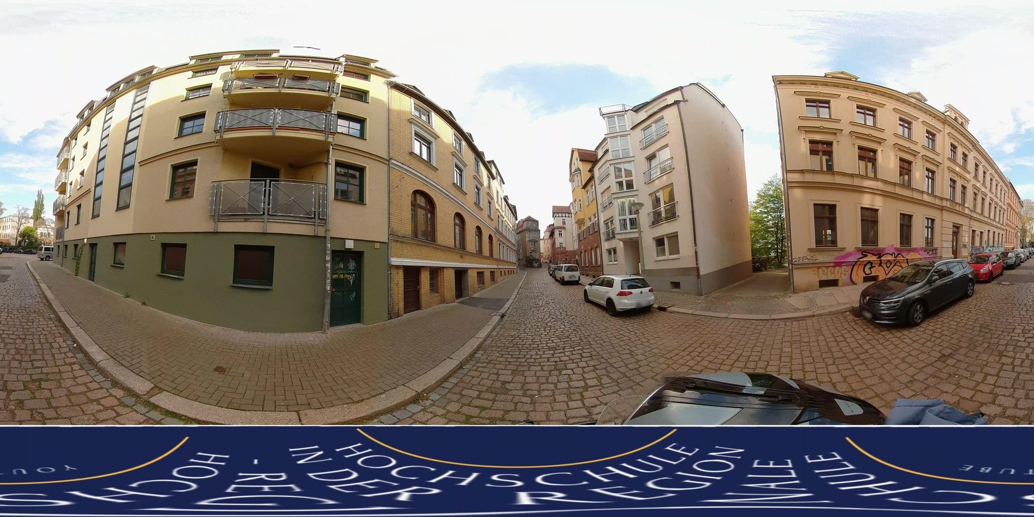 Street view near Martha-Haus, Halle (Saale) — © MarcAurel2 (CC BY-SA · Mapillary)