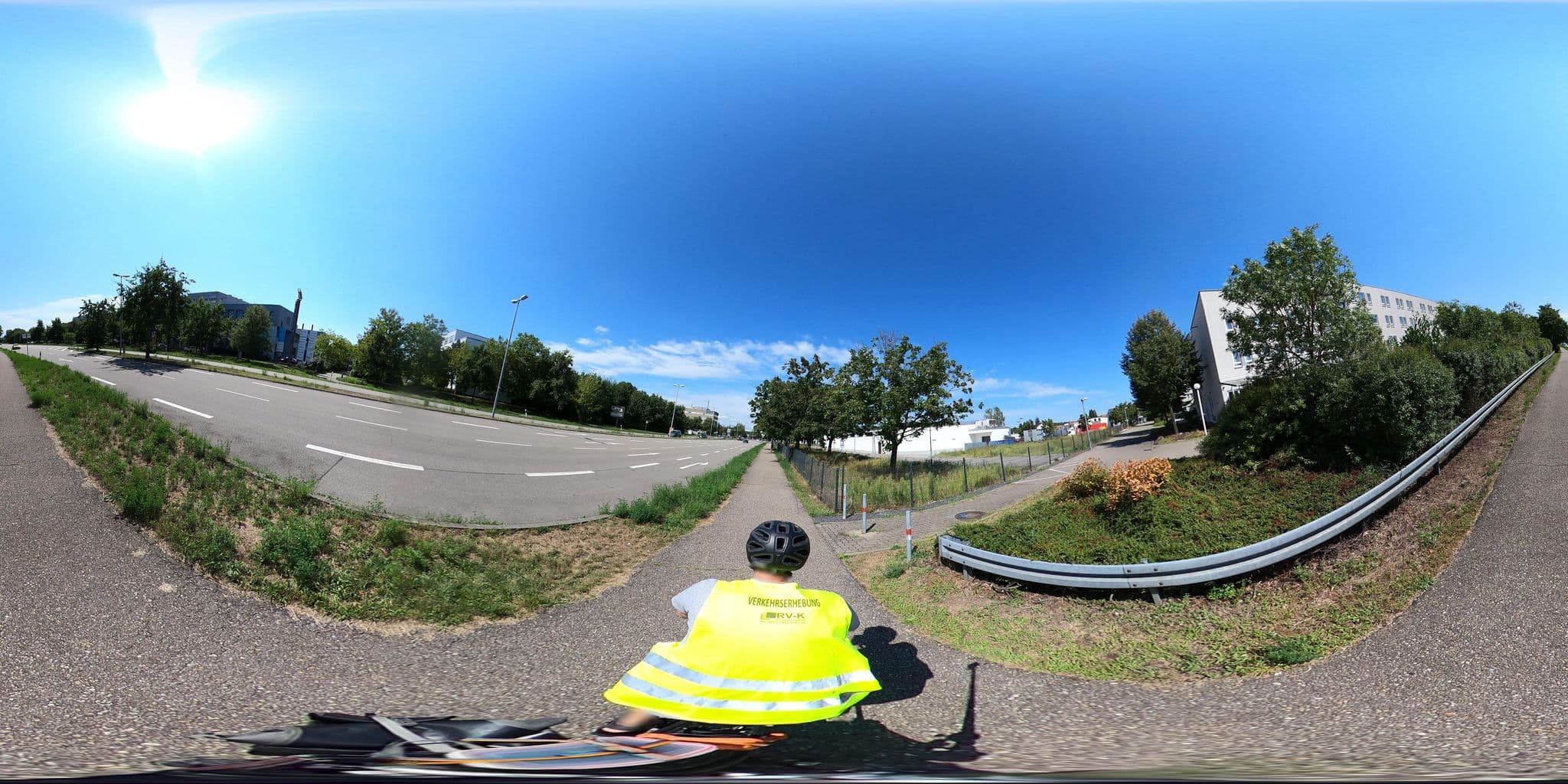Street view near PLAZA INN Karlsruhe Nord, Karlsruhe — © RadNETZ (CC BY-SA · Mapillary)