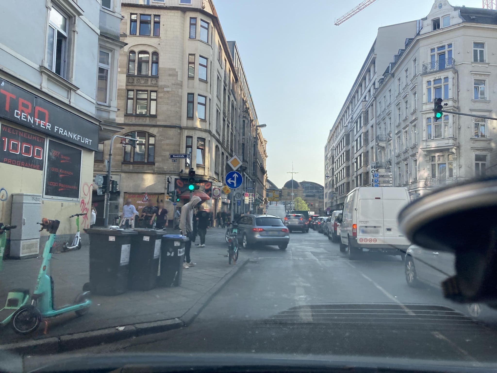 Street view near Hotel Angel, Frankfurt am Main