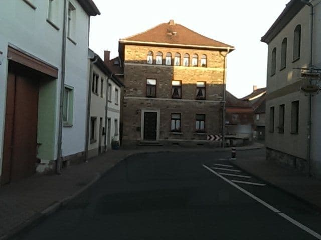 Street view near Pension „Zum Schlossteich“, Wiehe — © bufonto (CC BY-SA · Mapillary)