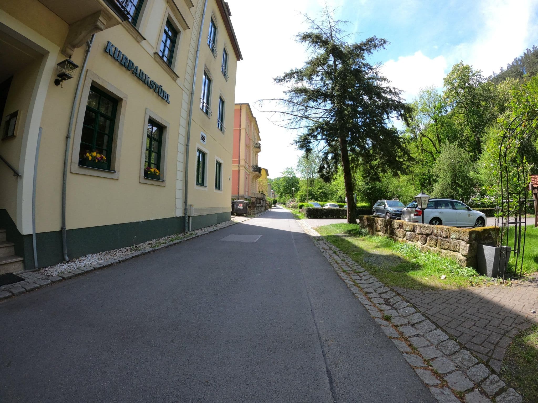 Street view near Kurparkstübl, Bad Schandau — © masterofnoroad (CC BY-SA · Mapillary)