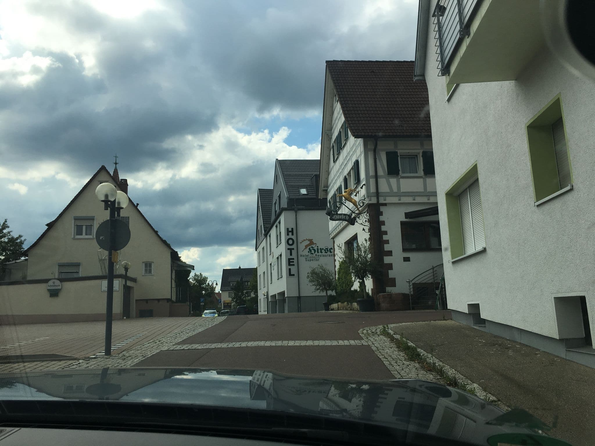 Street view near Hotel-Gasthof Hirsch, Heimsheim — © visc (CC BY-SA · Mapillary)