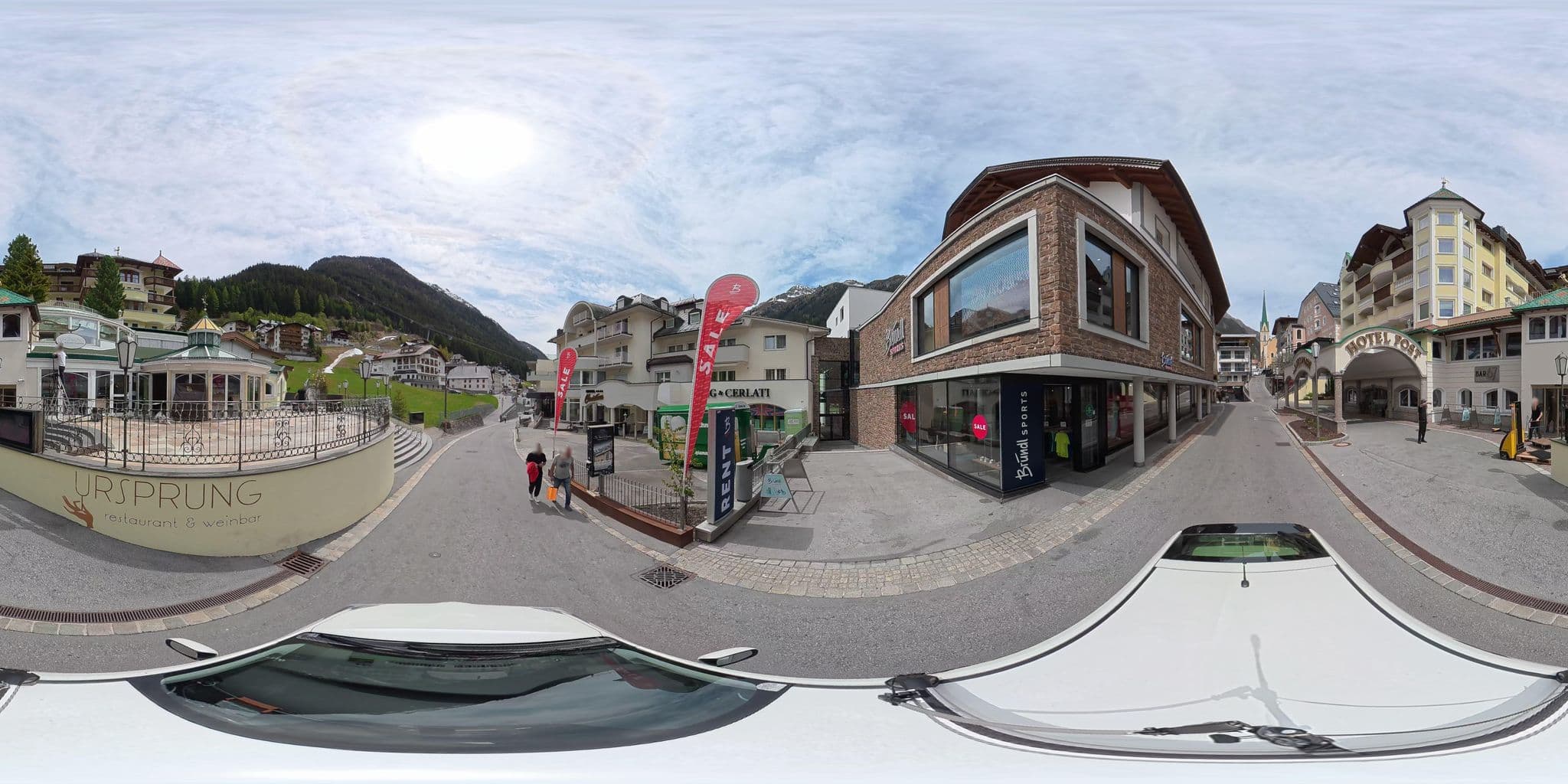 Street view near Hotel Post, Ischgl