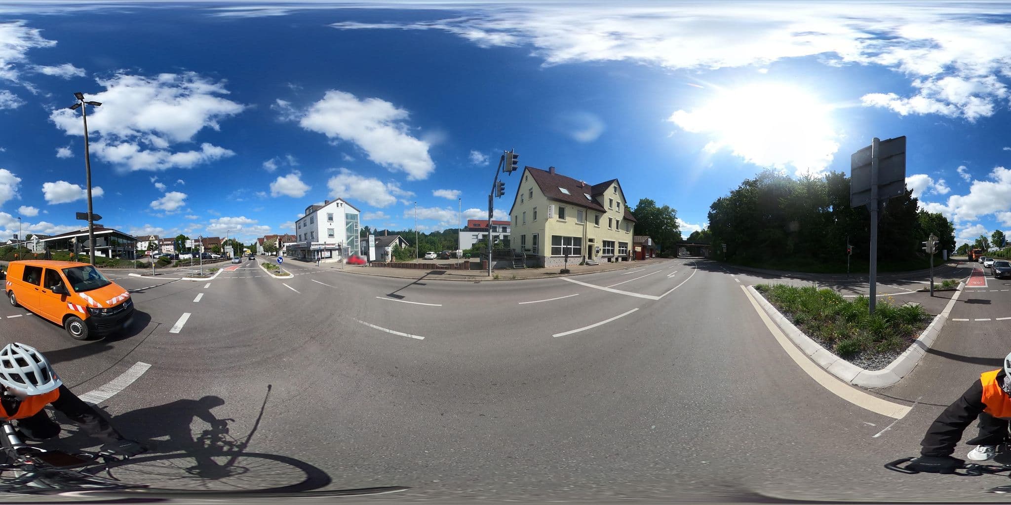 Street view near Hotel Garni zur Eisenbahn, Crailsheim — © RadNETZ (CC BY-SA · Mapillary)