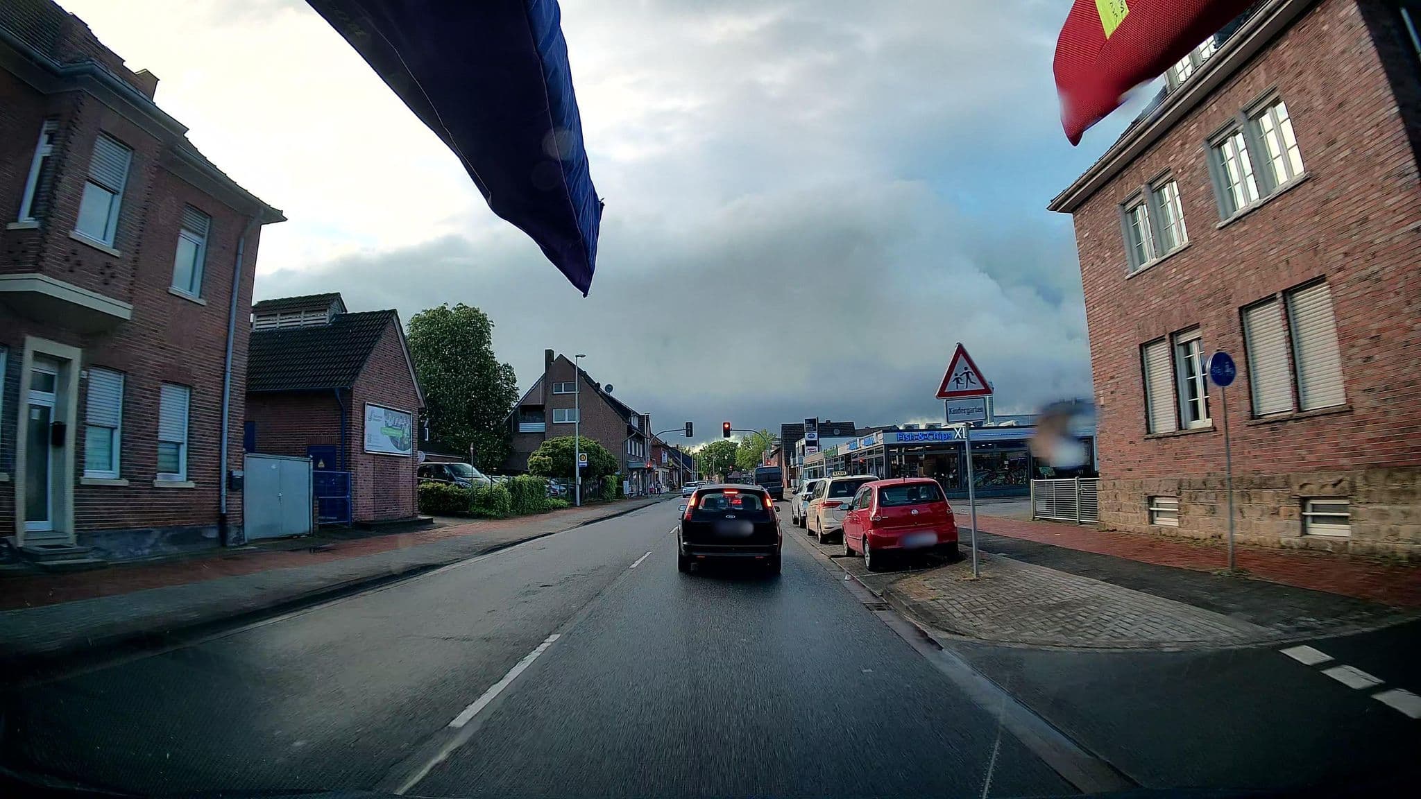 Street view near Hotel Restaurant Pötter, Emsdetten — © kalcaaro (CC BY-SA · Mapillary)