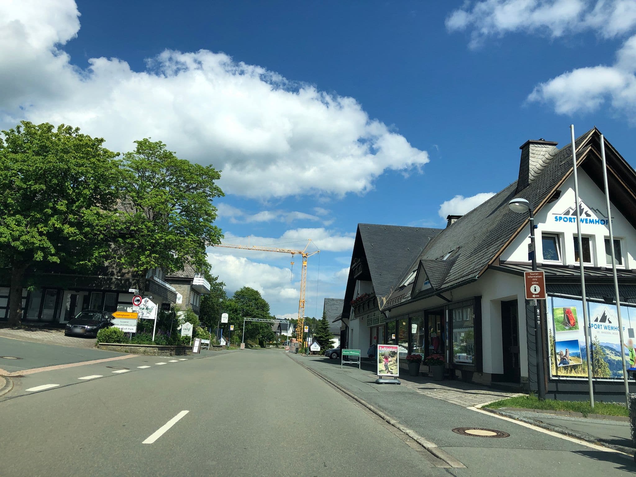 Street view near Hotel Altastenberg, Winterberg