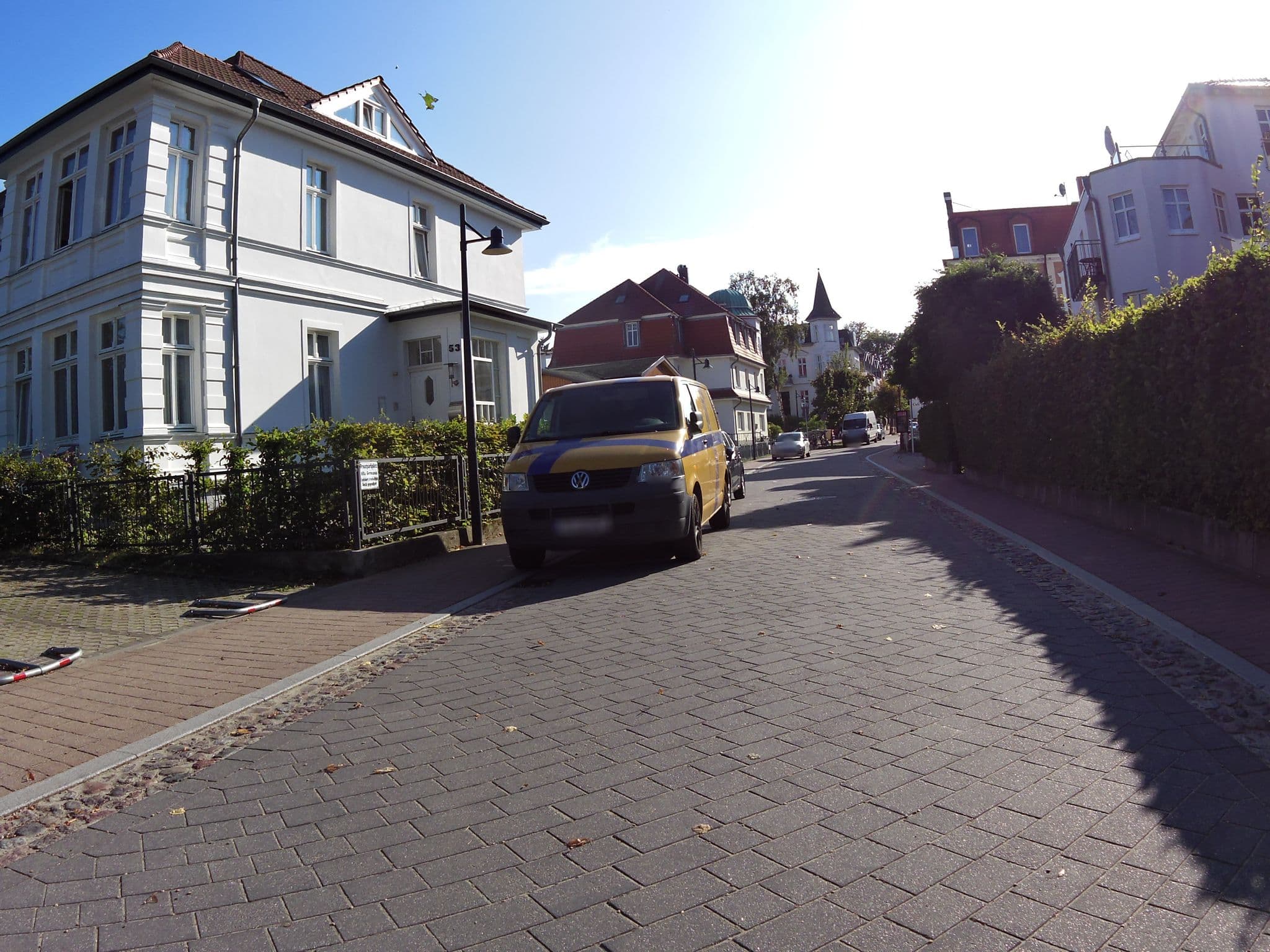 Street view near Villa Germania, Seebad Heringsdorf