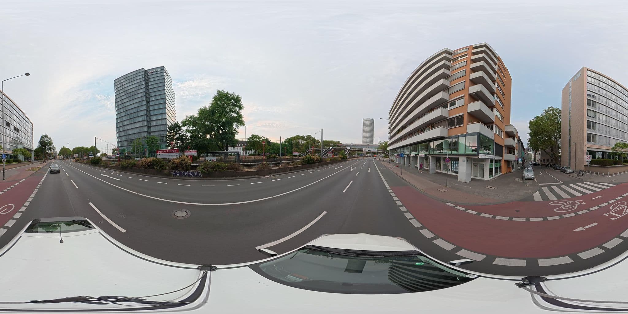 Street view near Liberty Hotel Cologne, Deutz — © osmplus_org (CC BY-SA · Mapillary)
