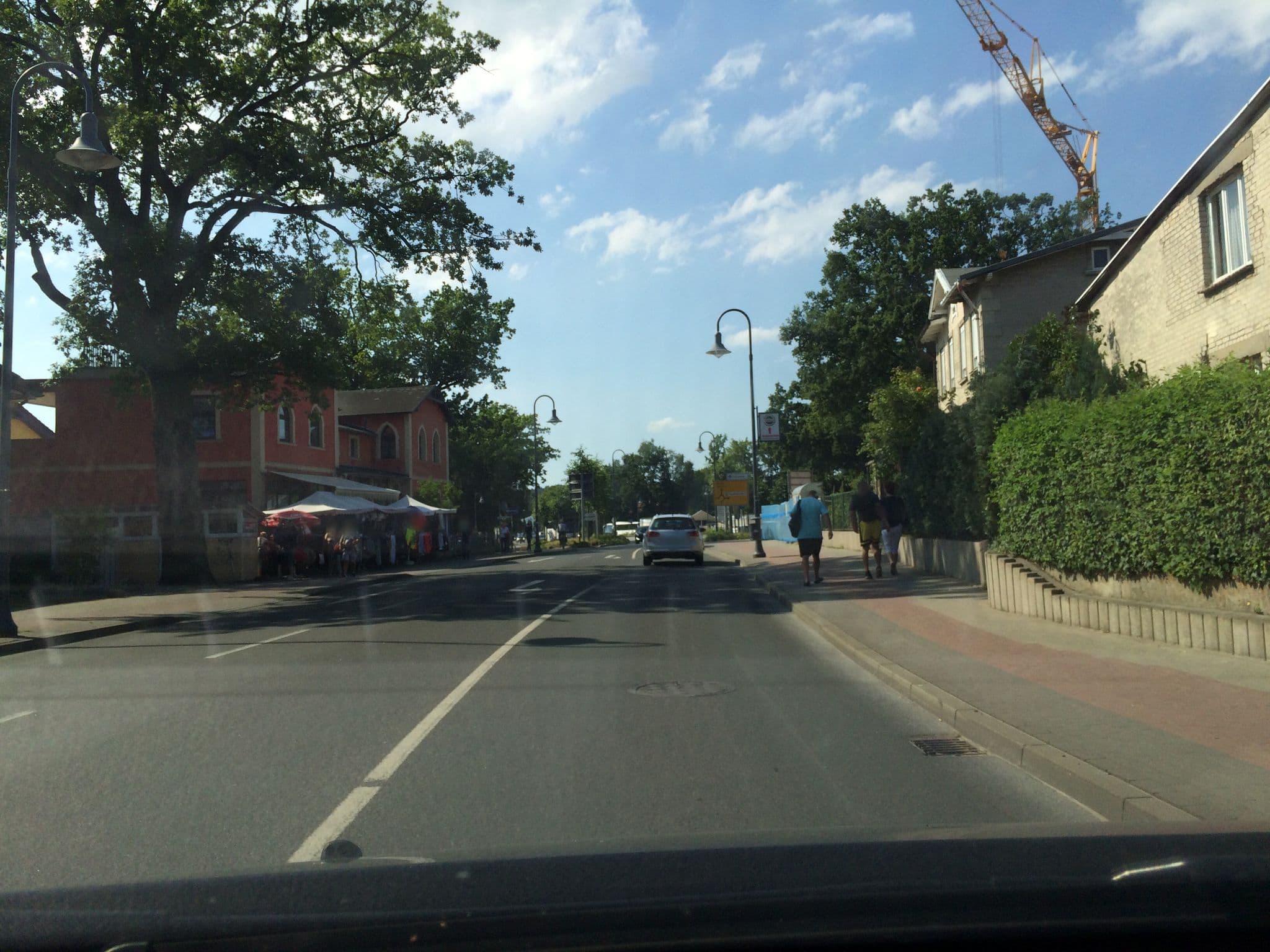Street view near Villa Seerose, Ostseebad Binz