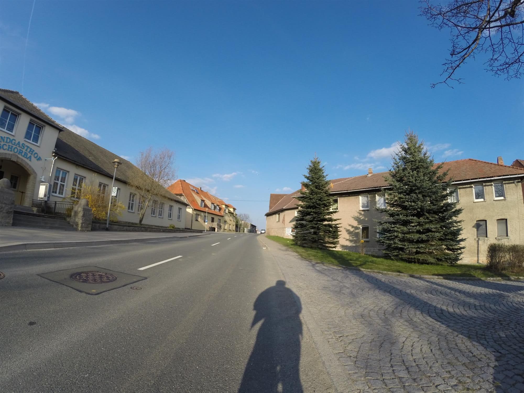 Street view near Landgasthof Schorba, Bucha — © ahzf (CC BY-SA · Mapillary)