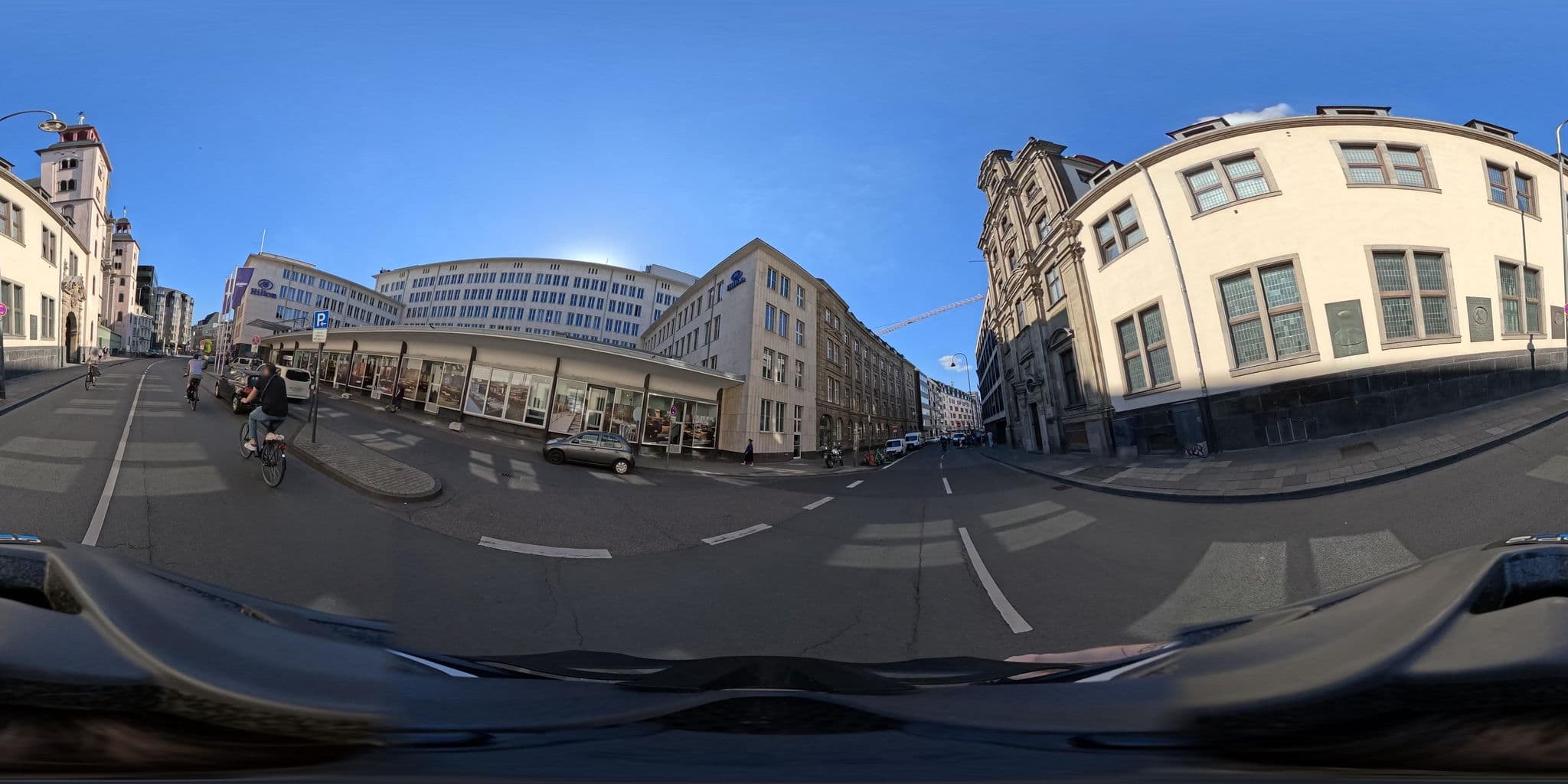 Street view near Hilton Cologne, Altstadt Nord — © popball (CC BY-SA · Mapillary)