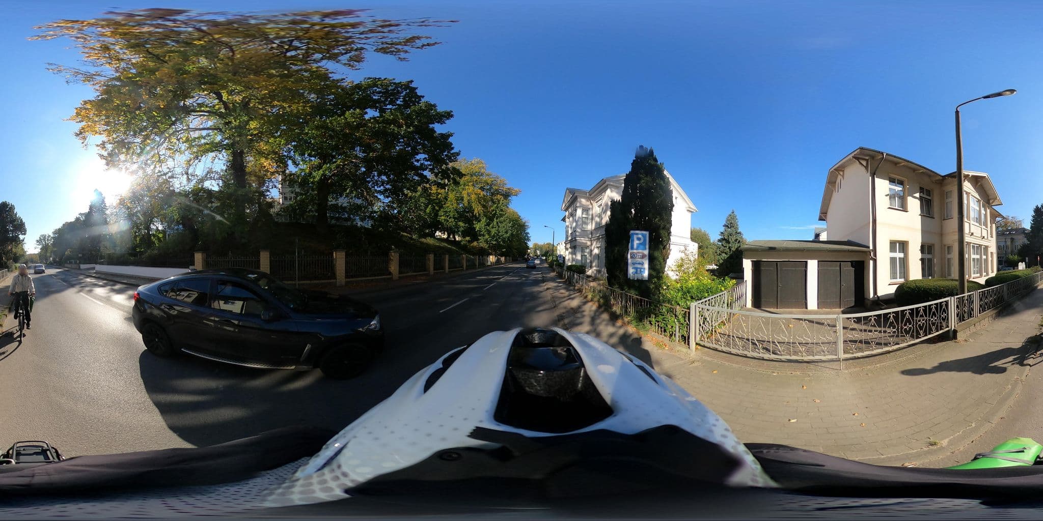 Street view near Pension Ariane, Seebad Heringsdorf