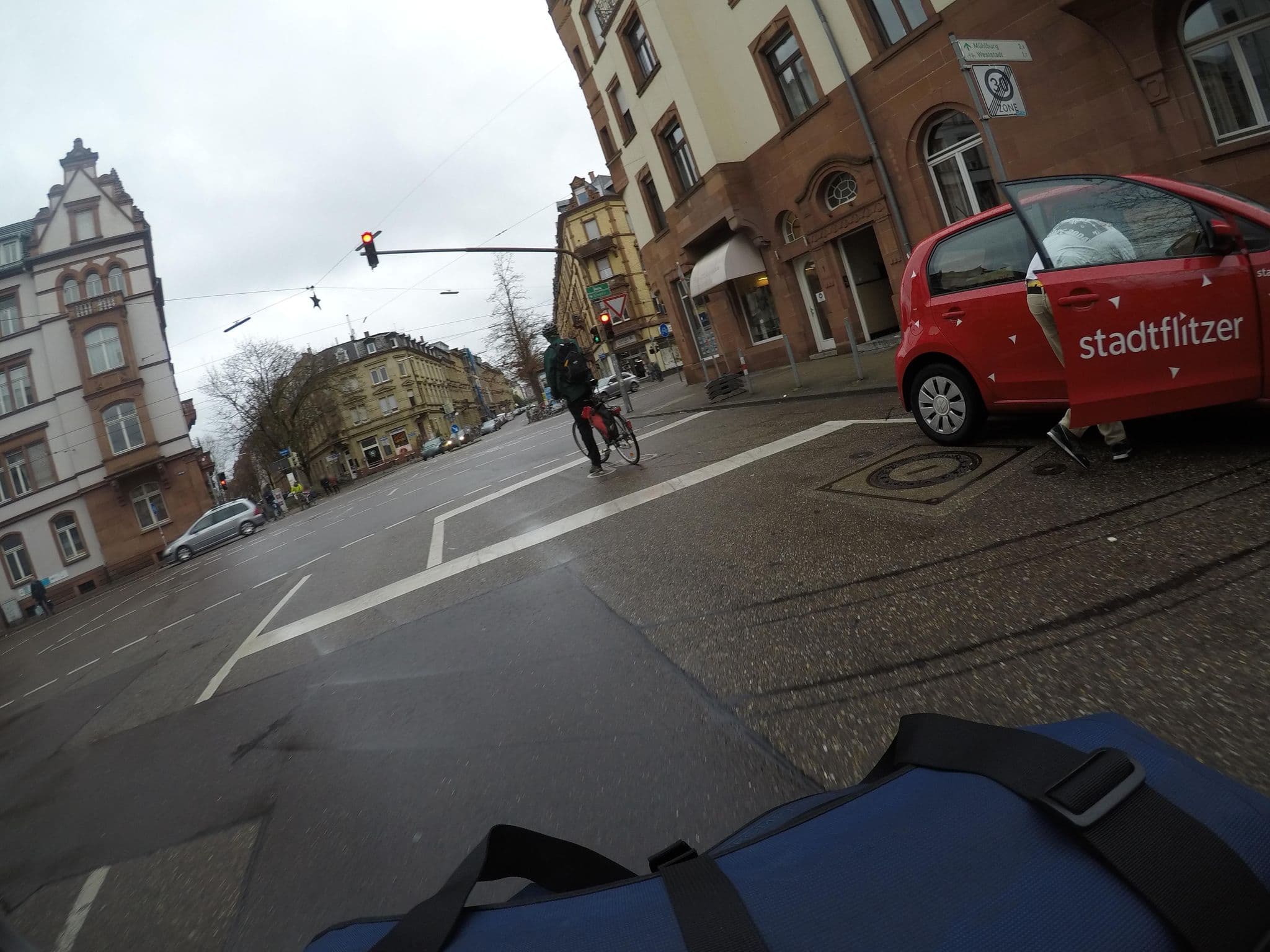 Street view near Hotel Santo, Karlsruhe — © mfa (CC BY-SA · Mapillary)