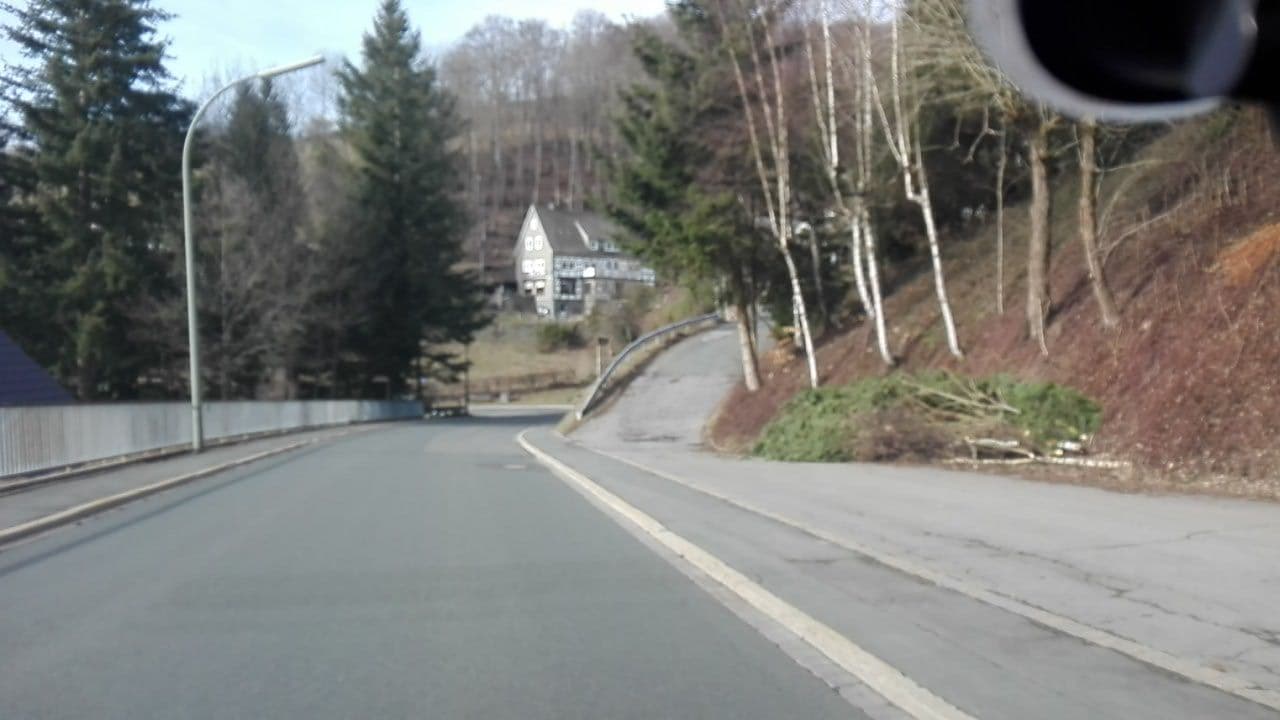 Street view near Pension Droste-Vogt, Bad Fredeburg — © flugyflay (CC BY-SA · Mapillary)