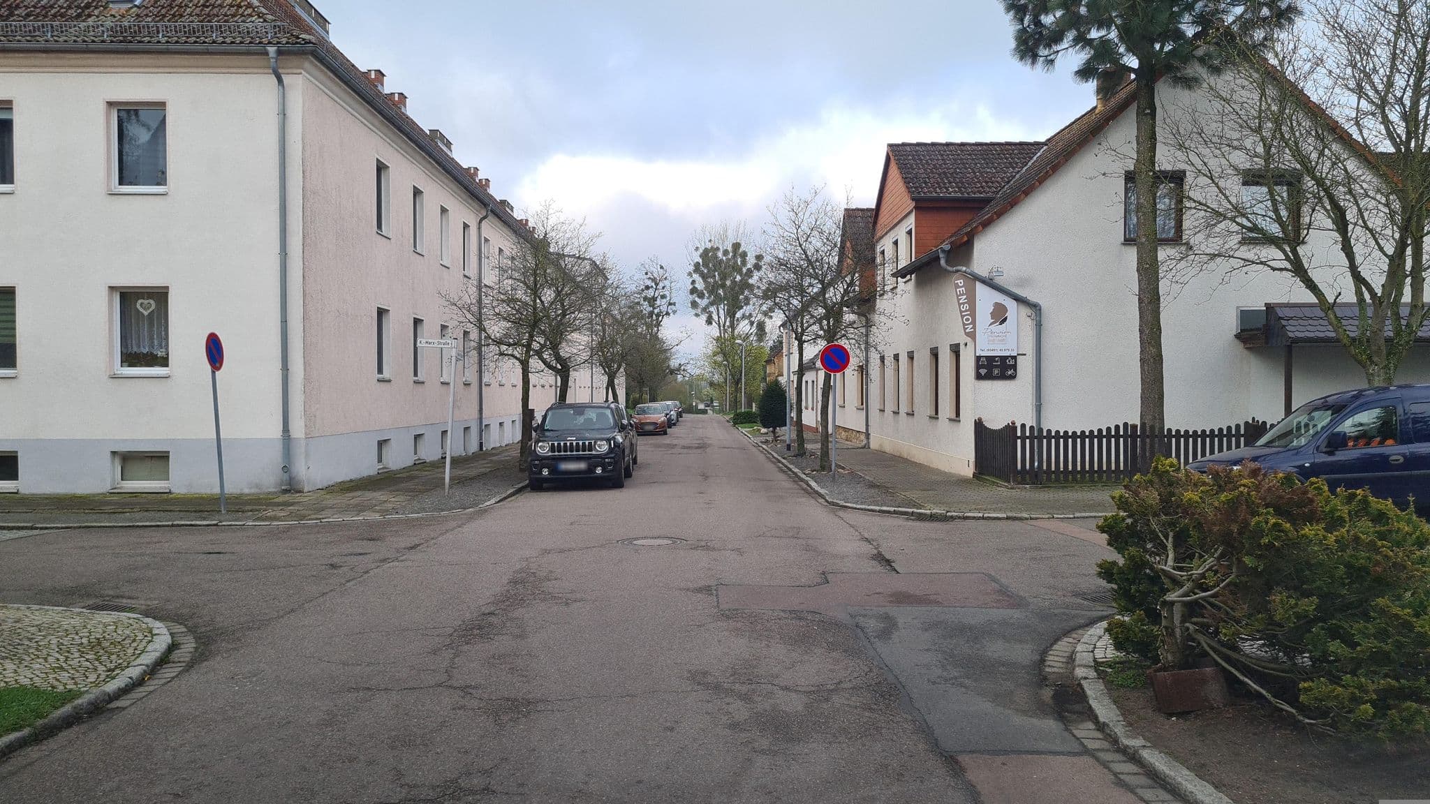 Street view near Pension Heinrich Heine, Piesteritz — © dsmm (CC BY-SA · Mapillary)
