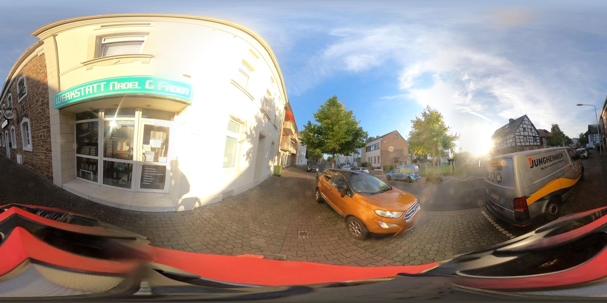 Street view near Hotel Jägerhof, Düren — © langerwehe01 (CC BY-SA · Mapillary)