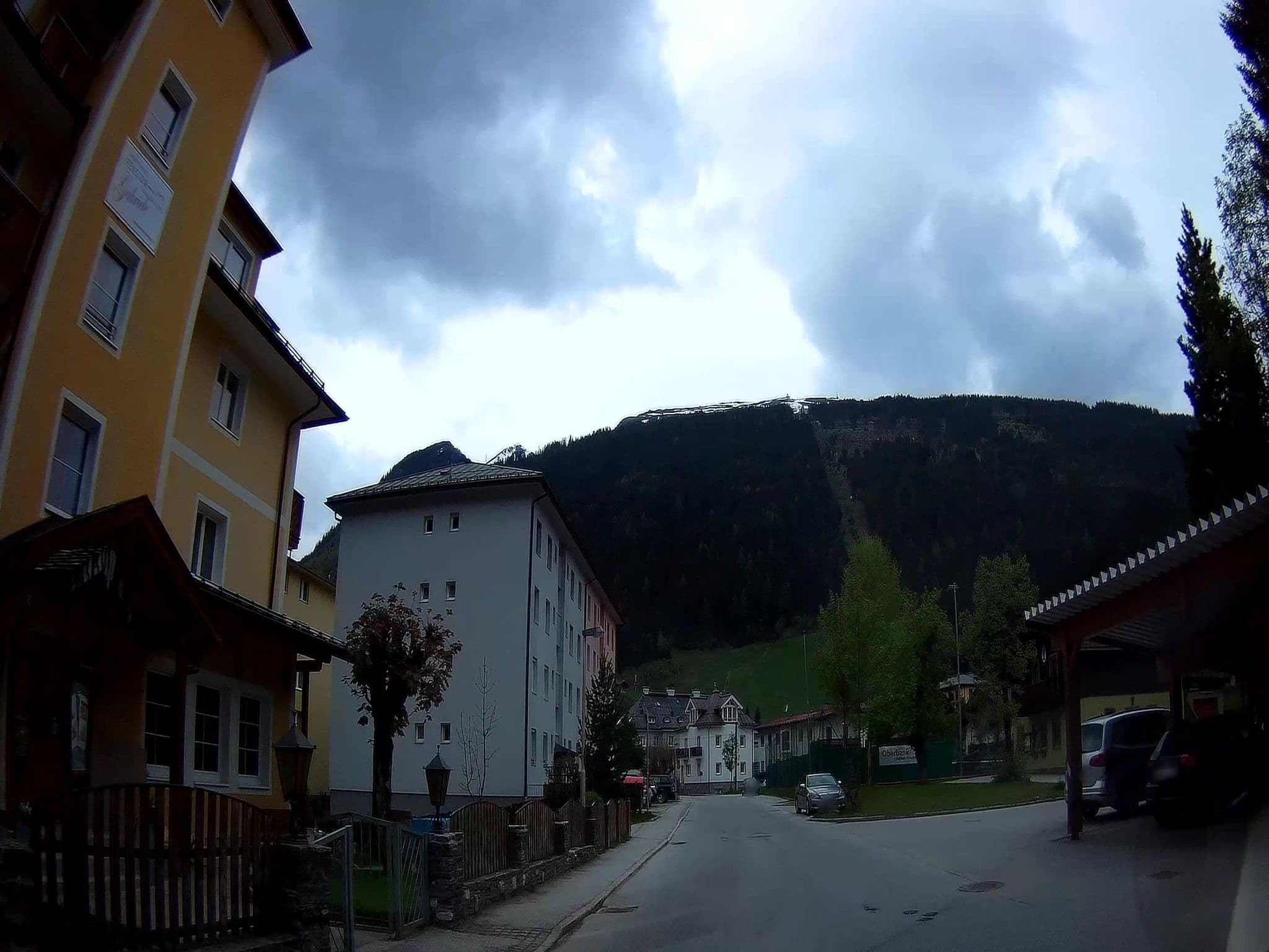 Street view near Pension Gabriele, Bad Gastein — © fuchserl (CC BY-SA · Mapillary)