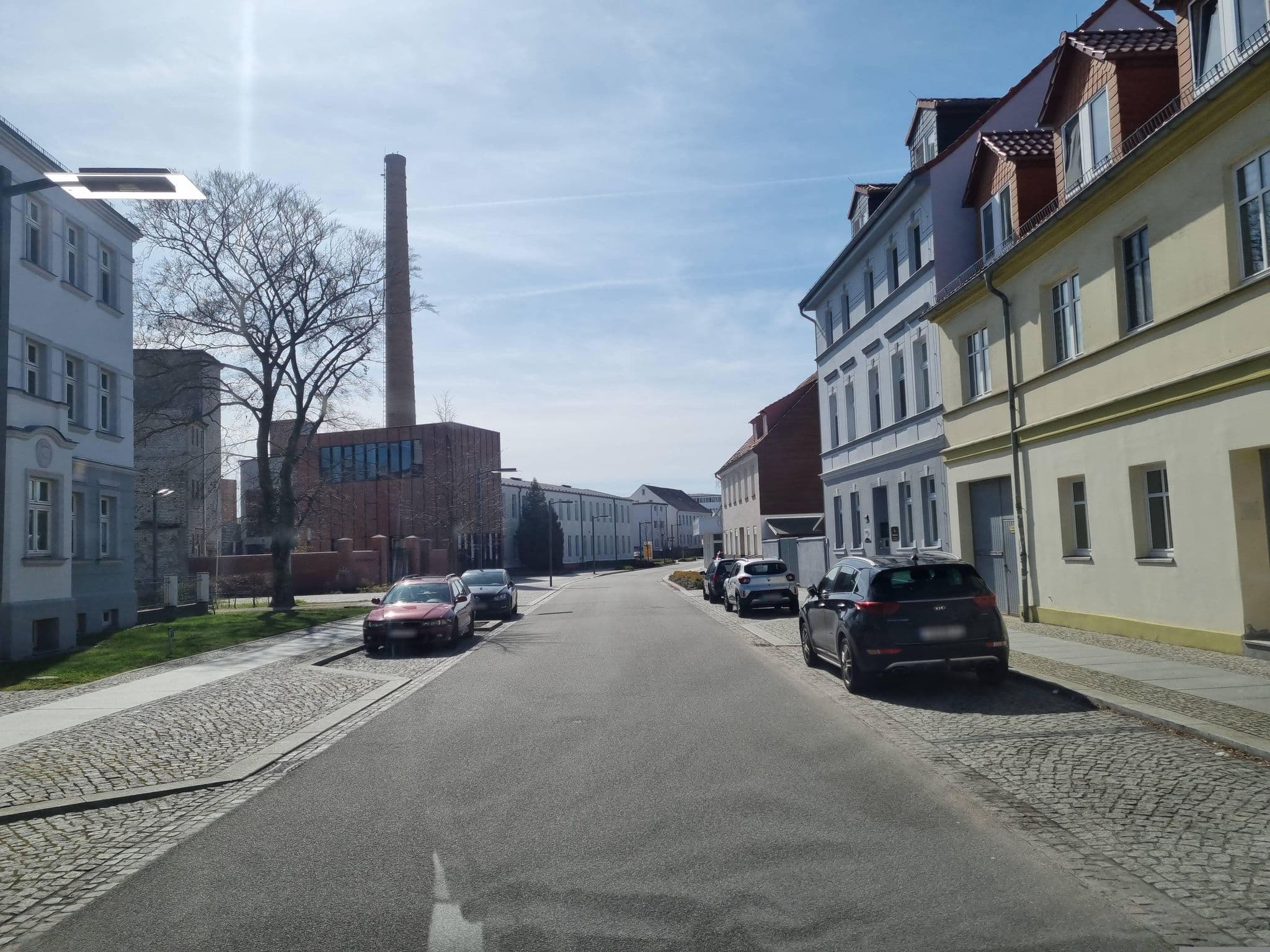 Street view near Richter Apartments Finsterwalde, Finsterwalde — © dsmm (CC BY-SA · Mapillary)