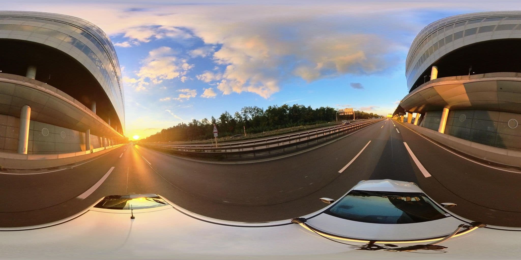 Street view near Hilton Frankfurt Airport, Kelsterbach — © osmplus_org (CC BY-SA · Mapillary)