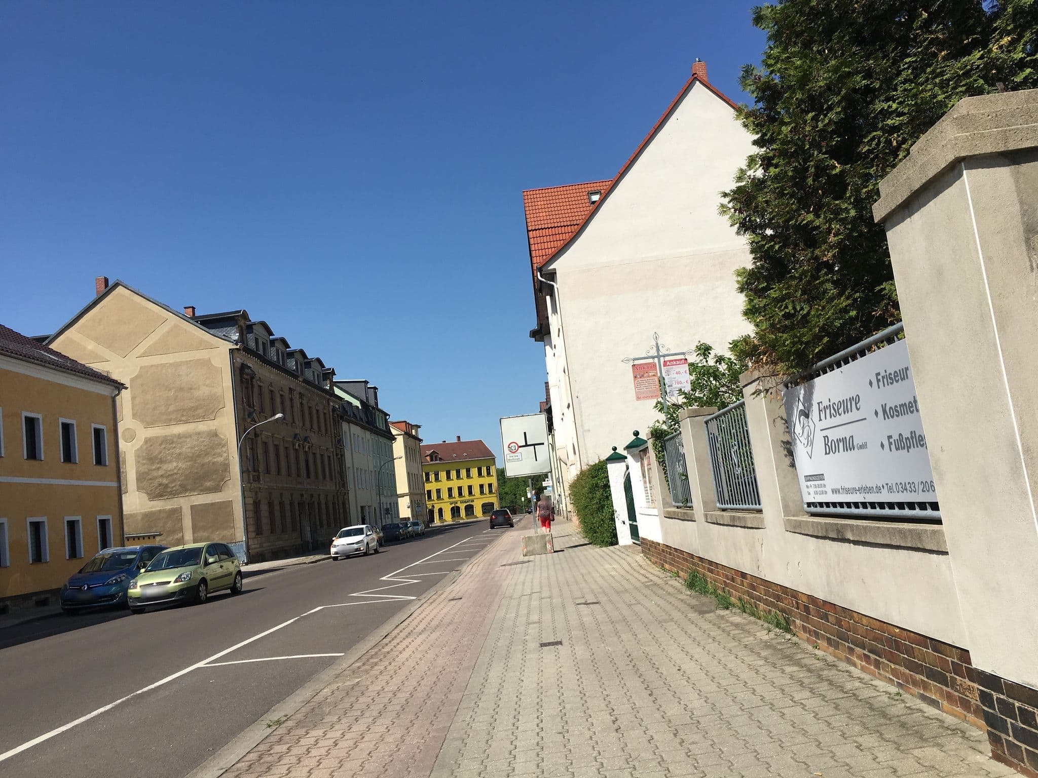 Street view near Hotel & Restaurant Bierstübl, Borna — © dl7auq (CC BY-SA · Mapillary)