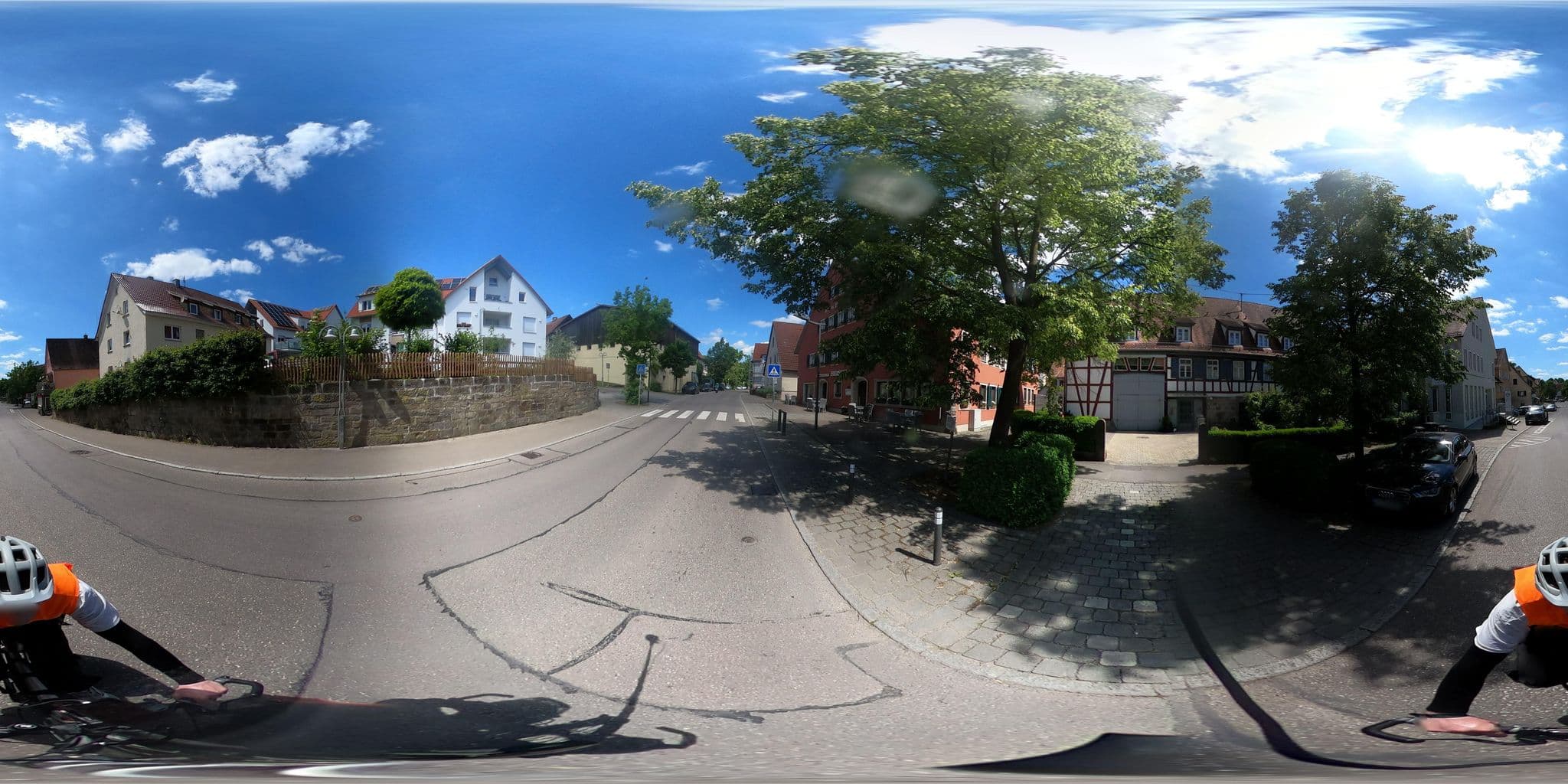 Street view near Gasthof-Metzgerei Zum Hirsch, Schwäbisch Hall — © RadNETZ (CC BY-SA · Mapillary)