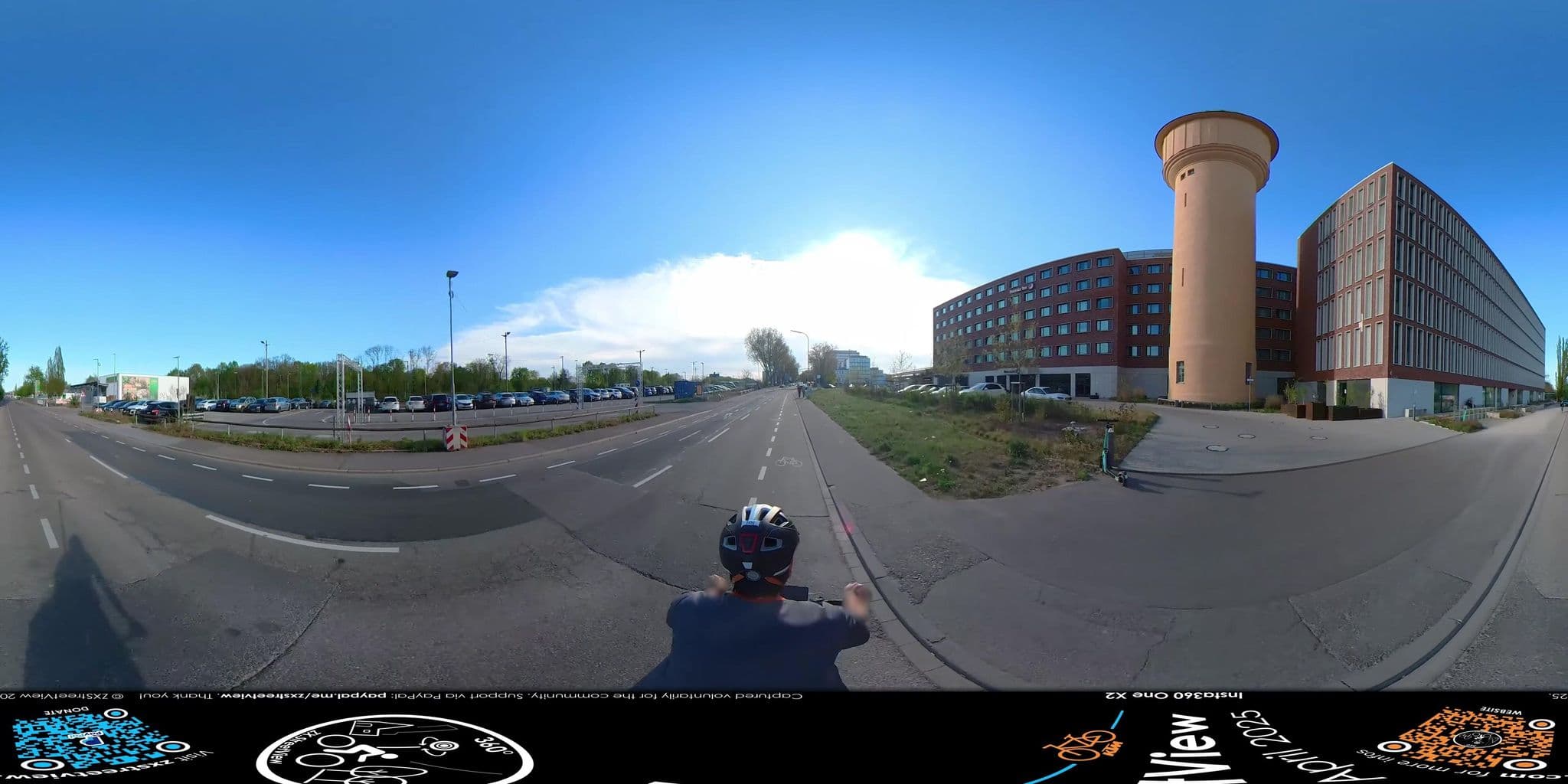 Street view near Premier Inn – Hotel am Wasserturm, Karlsruhe — © ZXStreetview (CC BY-SA · Mapillary)