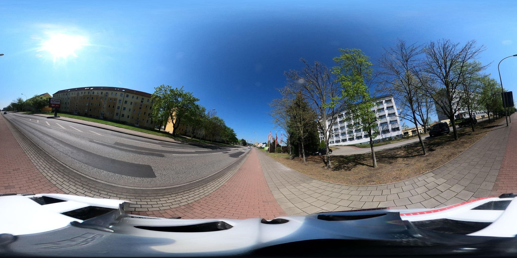 Street view near LAT Hotel & Apartmenthaus Berlin, Eisenhüttenstadt — © Oderradler (CC BY-SA · Mapillary)