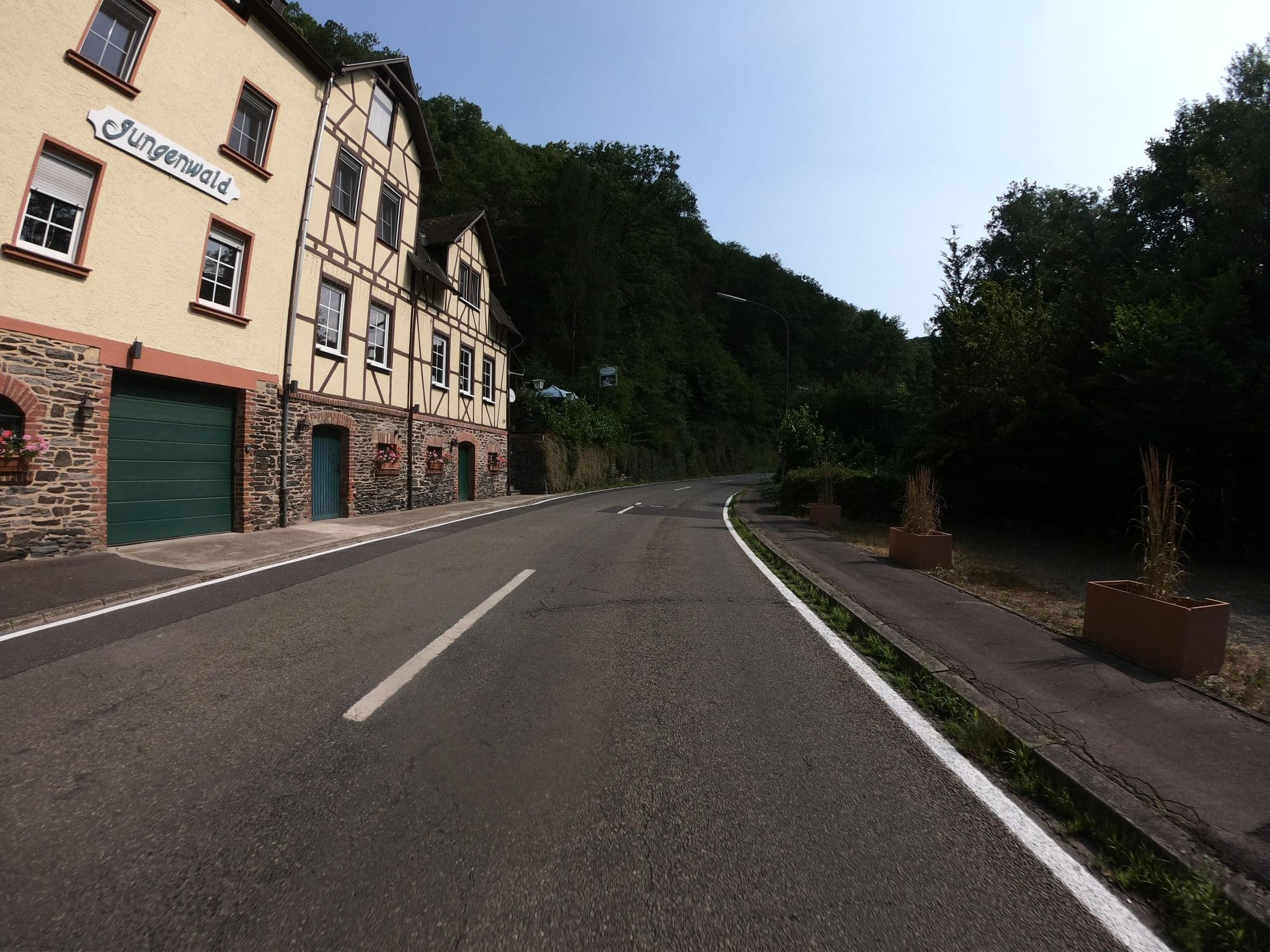 Street view near Hotel Jungenwald, Traben-Trarbach — © joostjakob (CC BY-SA · Mapillary)