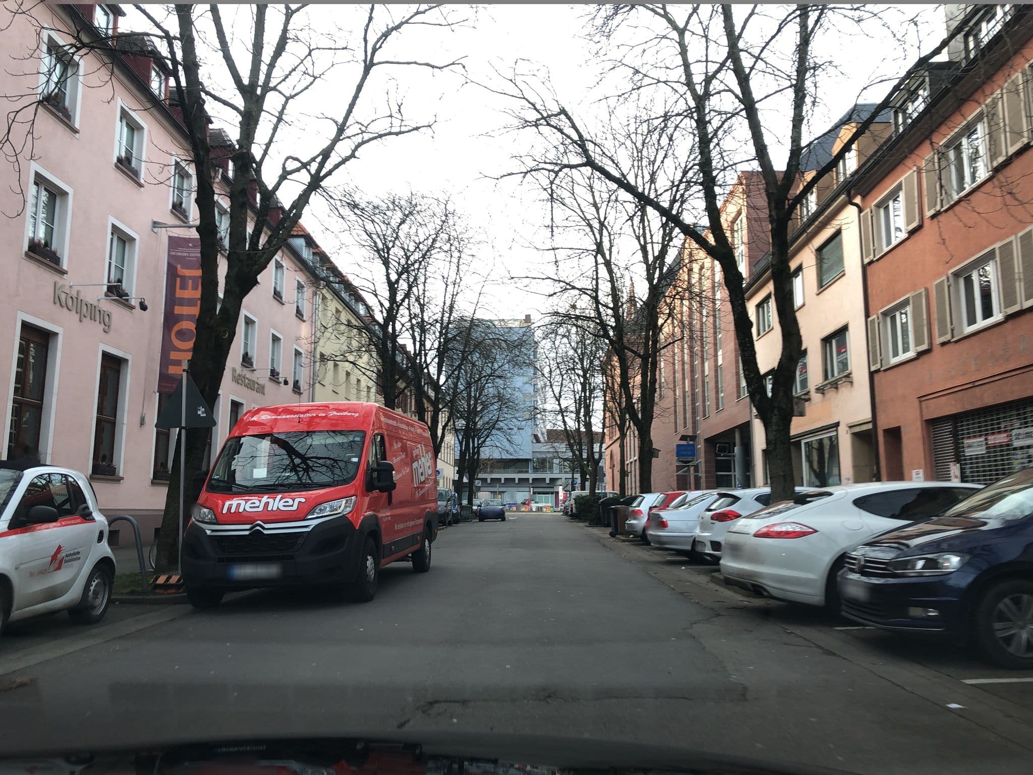 Street view near Stadthotel Freiburg - Kolping, Freiburg — © toebgen (CC BY-SA · Mapillary)