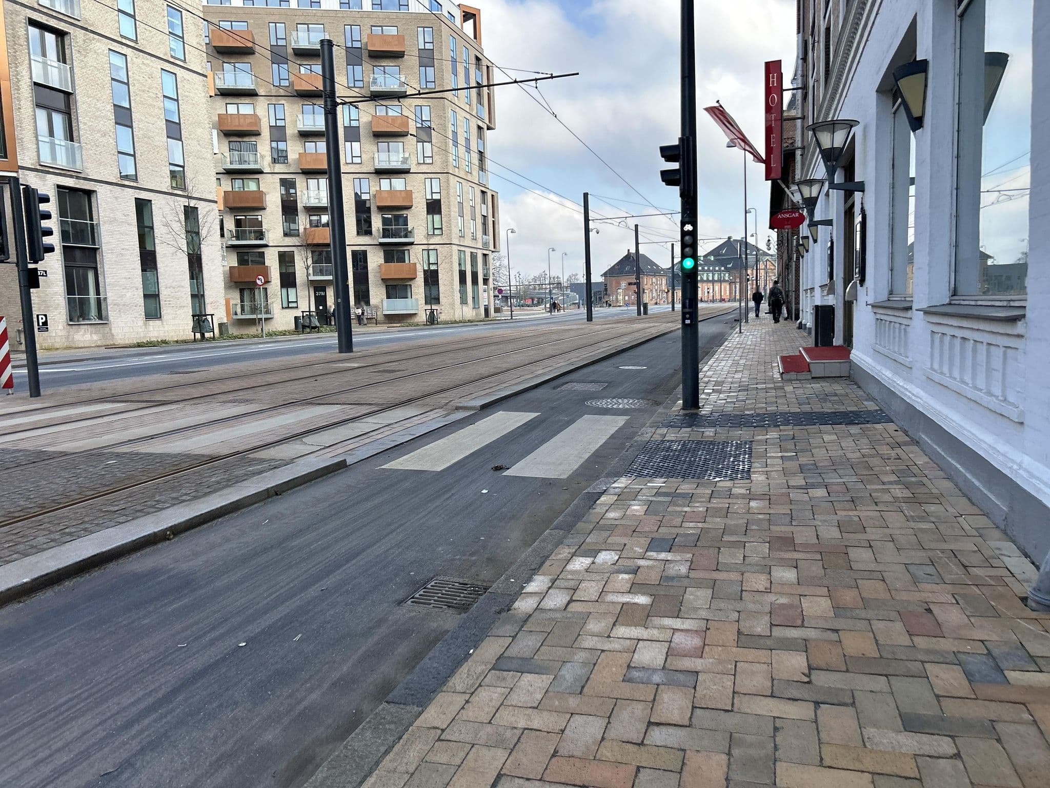 Street view near Hotel Ansgar, Odense — © railorama (CC BY-SA · Mapillary)