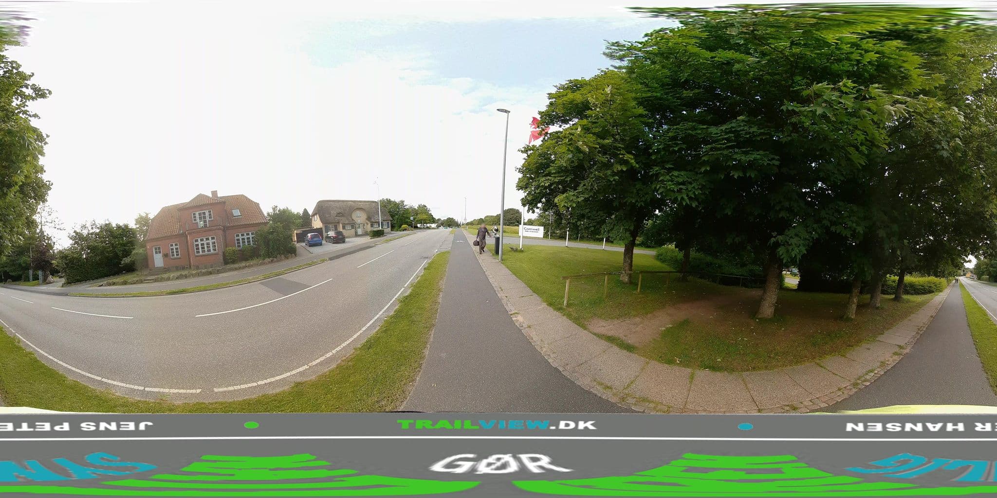 Street view near Danhostel Rebild, Skørping — © jenspeterhansen (CC BY-SA · Mapillary)