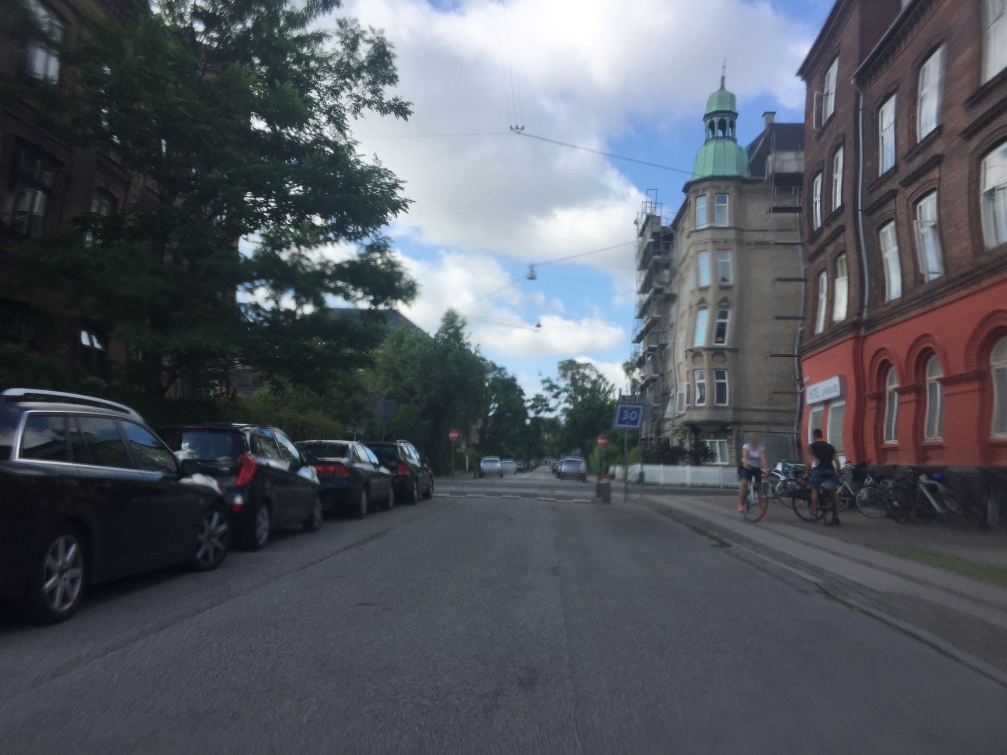 Street view near Hotel Euroglobe, Frederiksberg — © oermen (CC BY-SA · Mapillary)