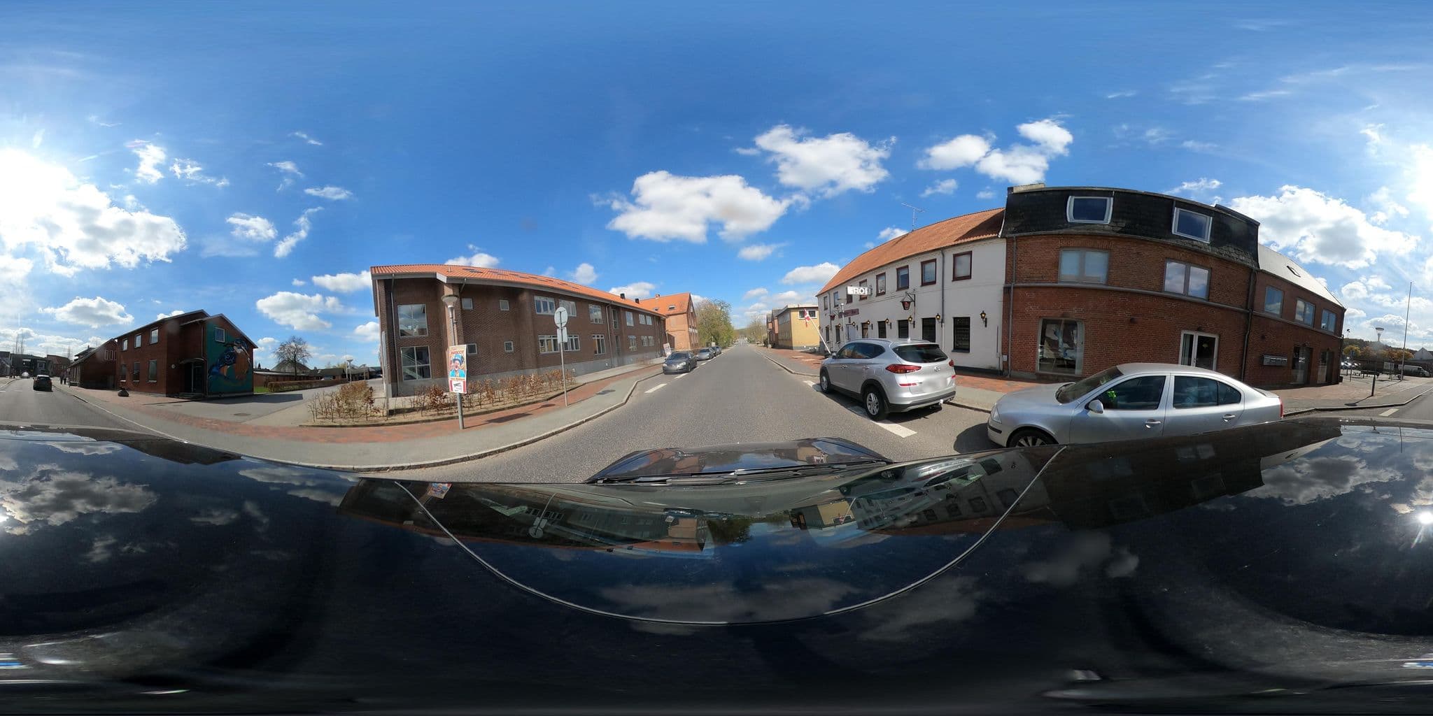 Street view near Ulstrup Kro, Ulstrup — © peterleth (CC BY-SA · Mapillary)