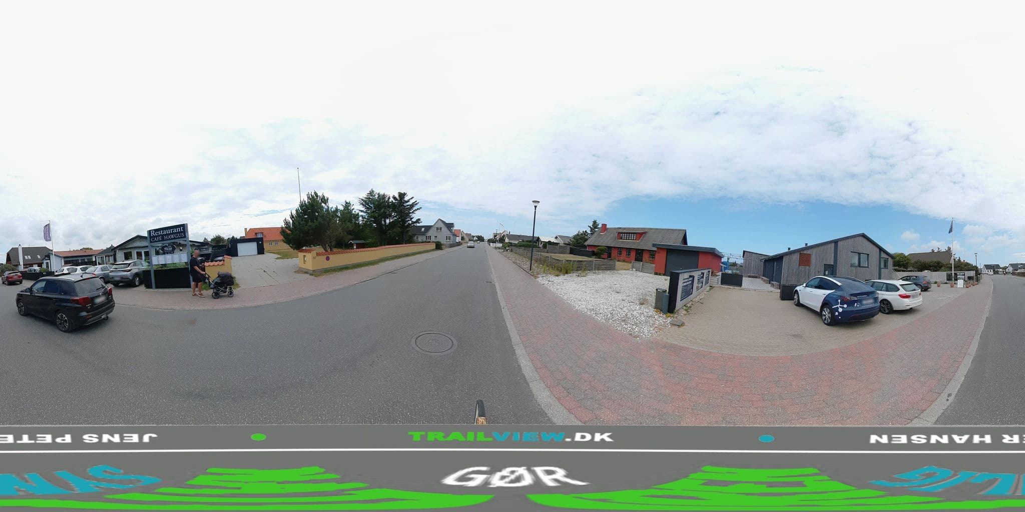 Street view near Guesthouse Klitmøller, Klitmøller — © jenspeterhansen (CC BY-SA · Mapillary)