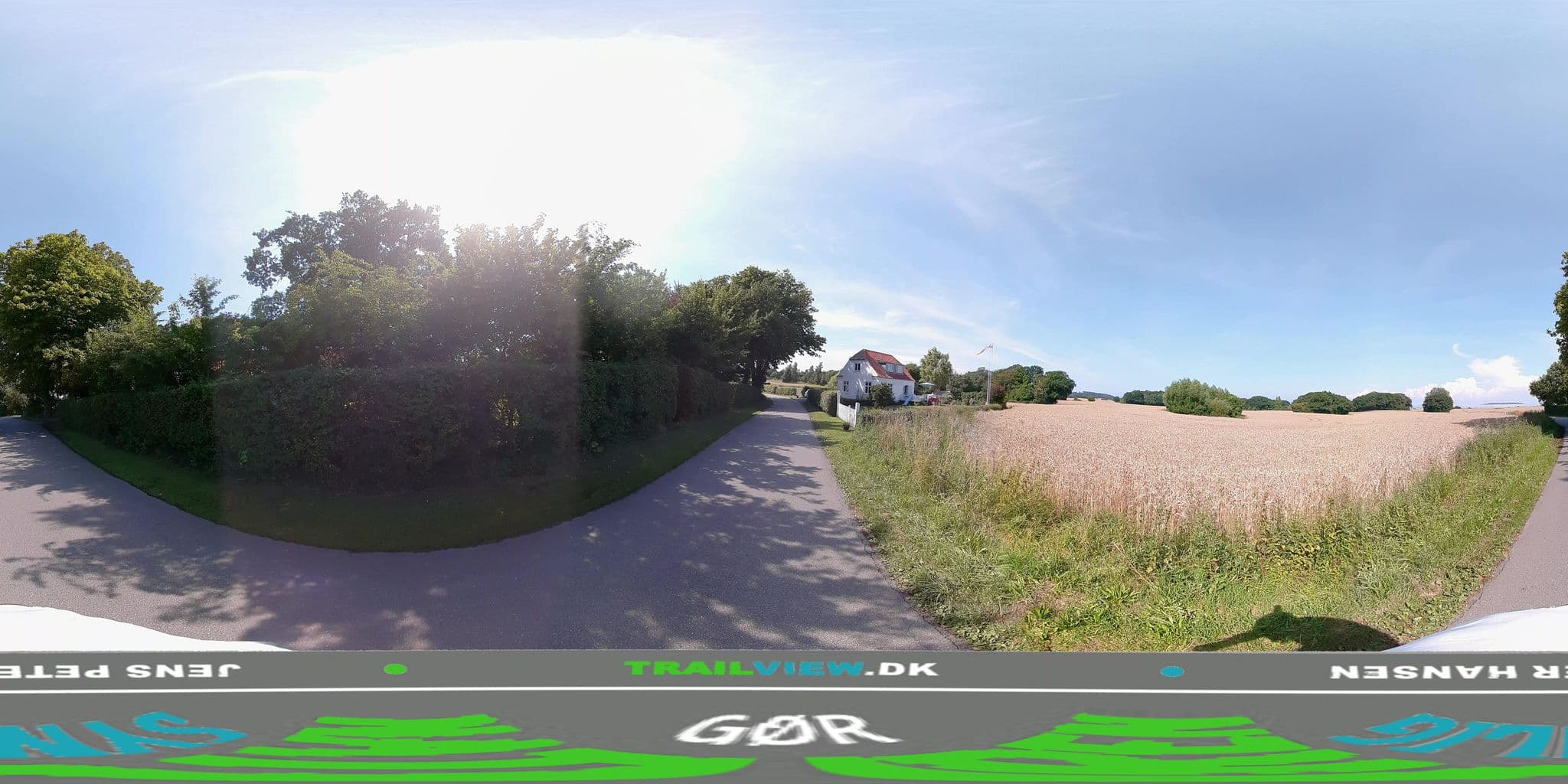 Street view near Bjørnegaarden, Kerteminde — © jenspeterhansen (CC BY-SA · Mapillary)