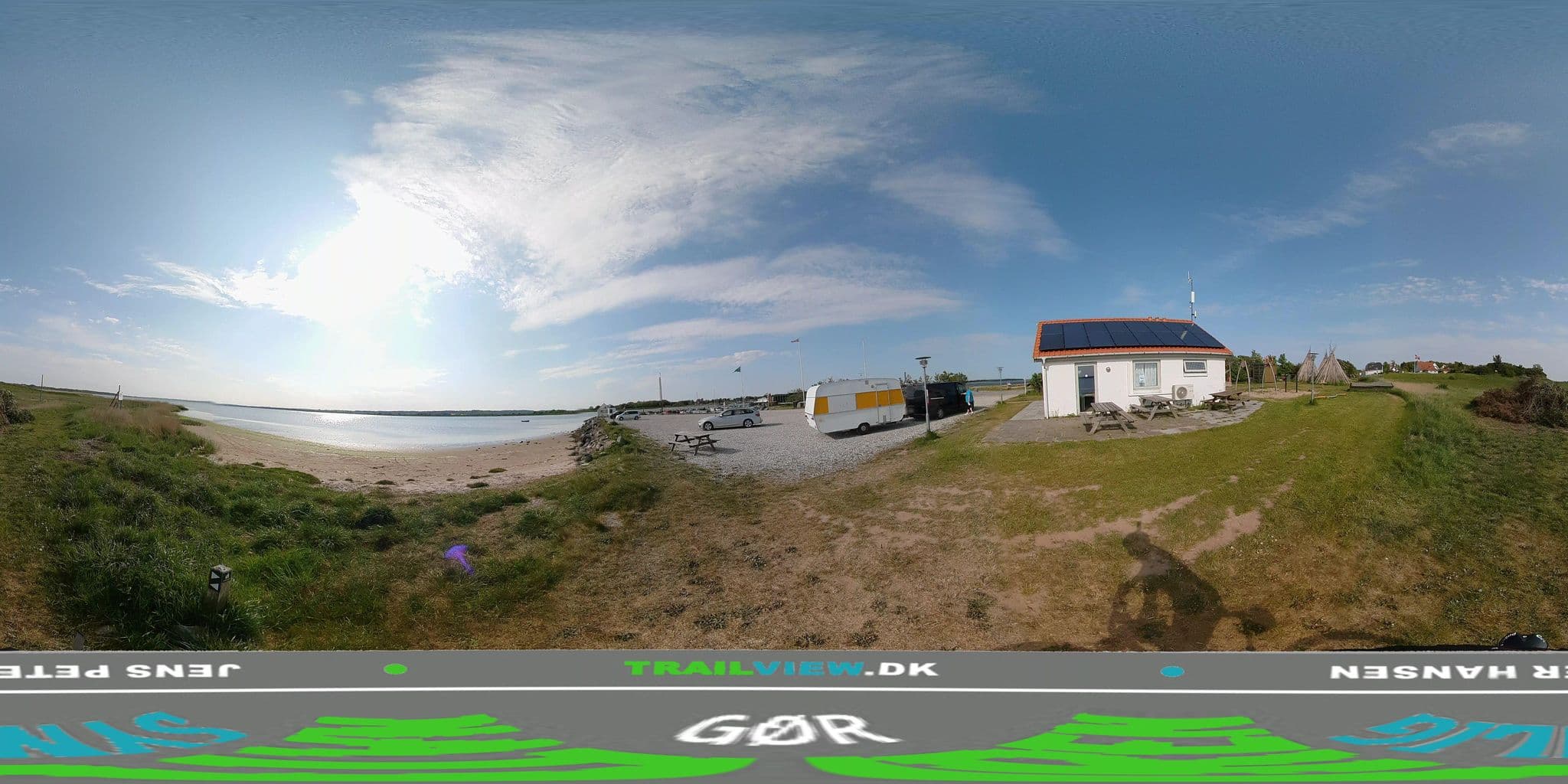 Street view near Shelters ved Lystbådehavnen Udbyhøj Syd, Lystrup — © jenspeterhansen (CC BY-SA · Mapillary)