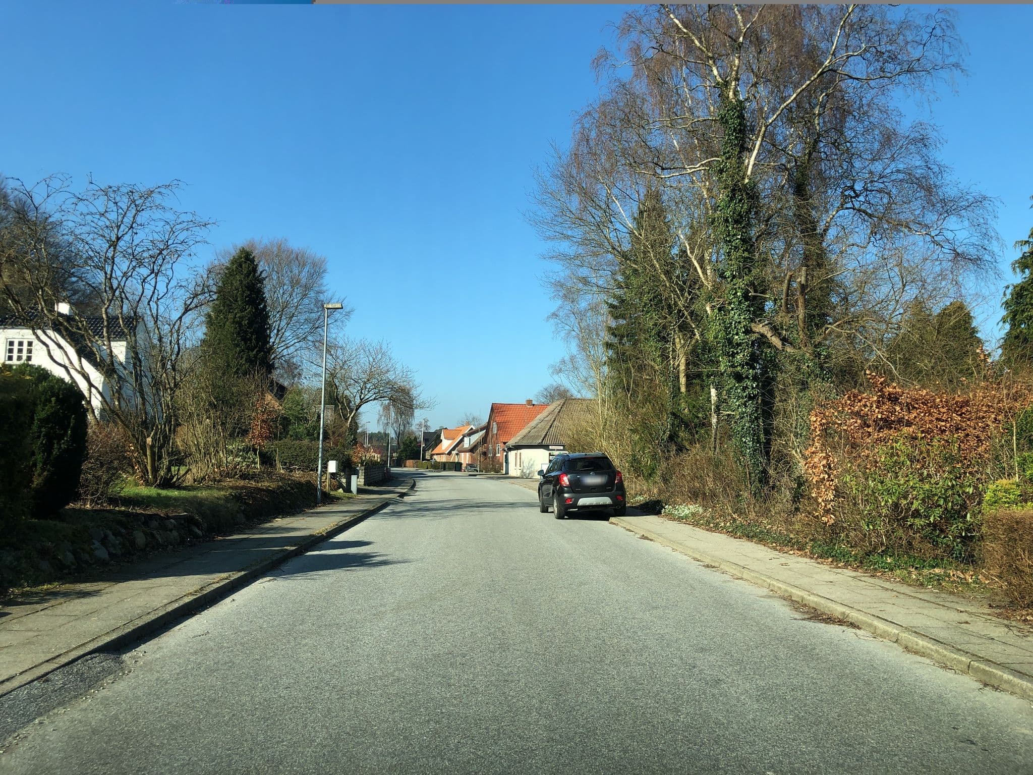 Street view near Bøllingsø Bed and Breakfast, Bording Kirkeby — © peterleth (CC BY-SA · Mapillary)