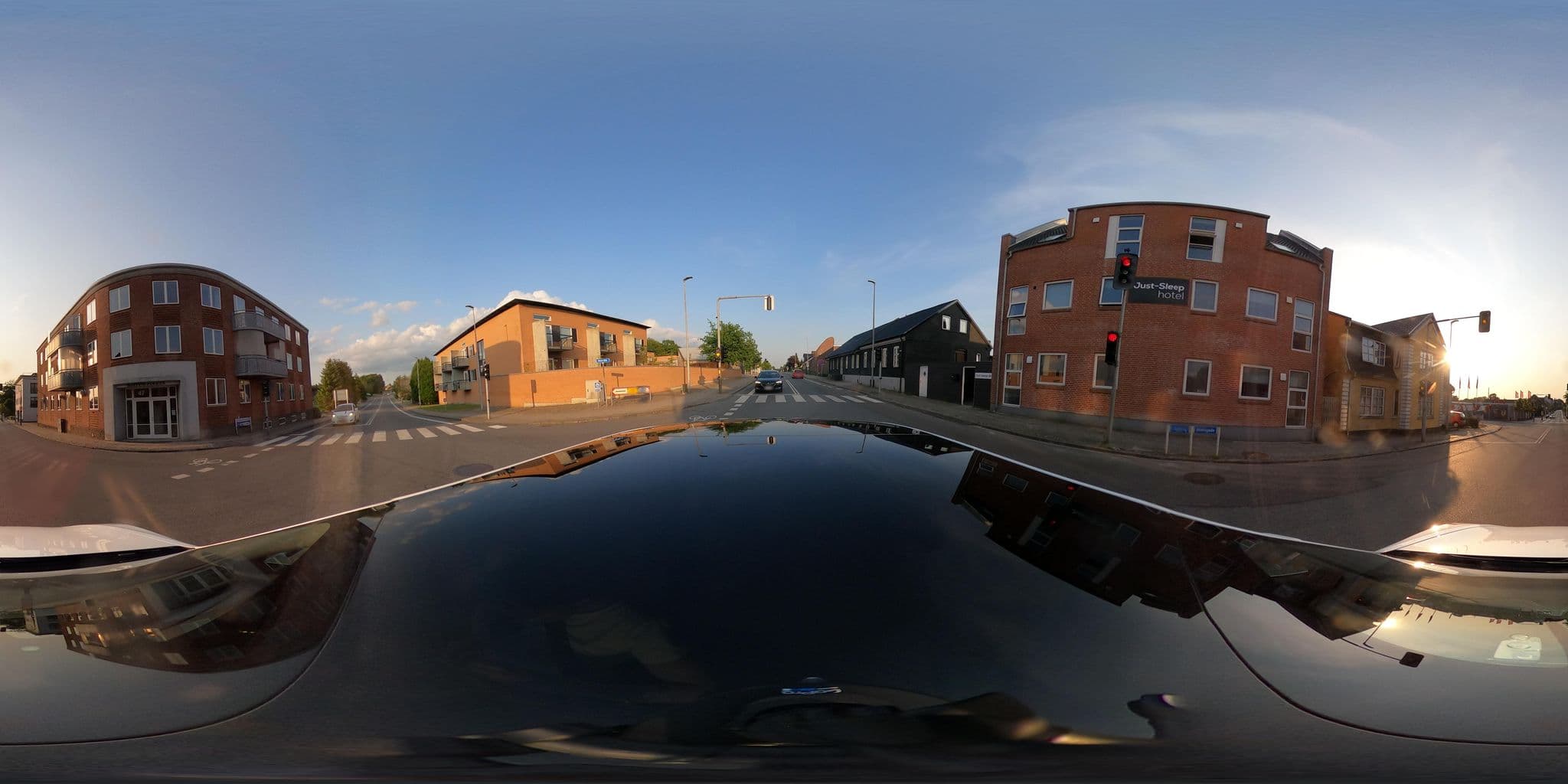 Street view near Just-Sleep, Brande — © peterleth (CC BY-SA · Mapillary)